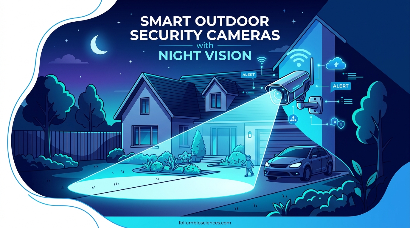 Smart Outdoor Security Cameras with Night Vision