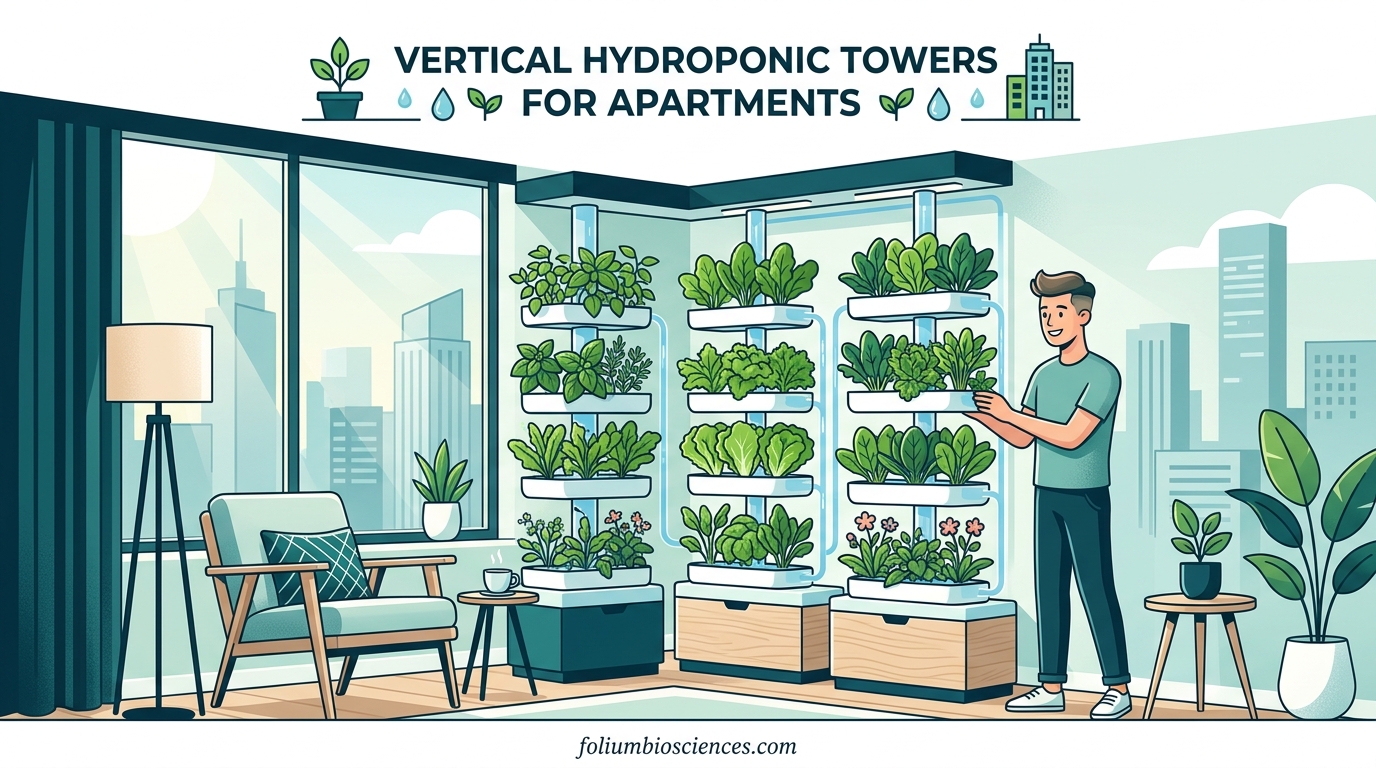 Vertical Hydroponic Towers for Apartments