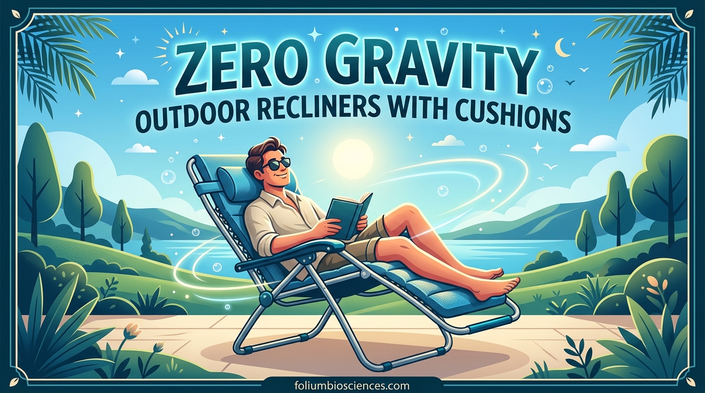 Zero Gravity Outdoor Recliners with Cushions