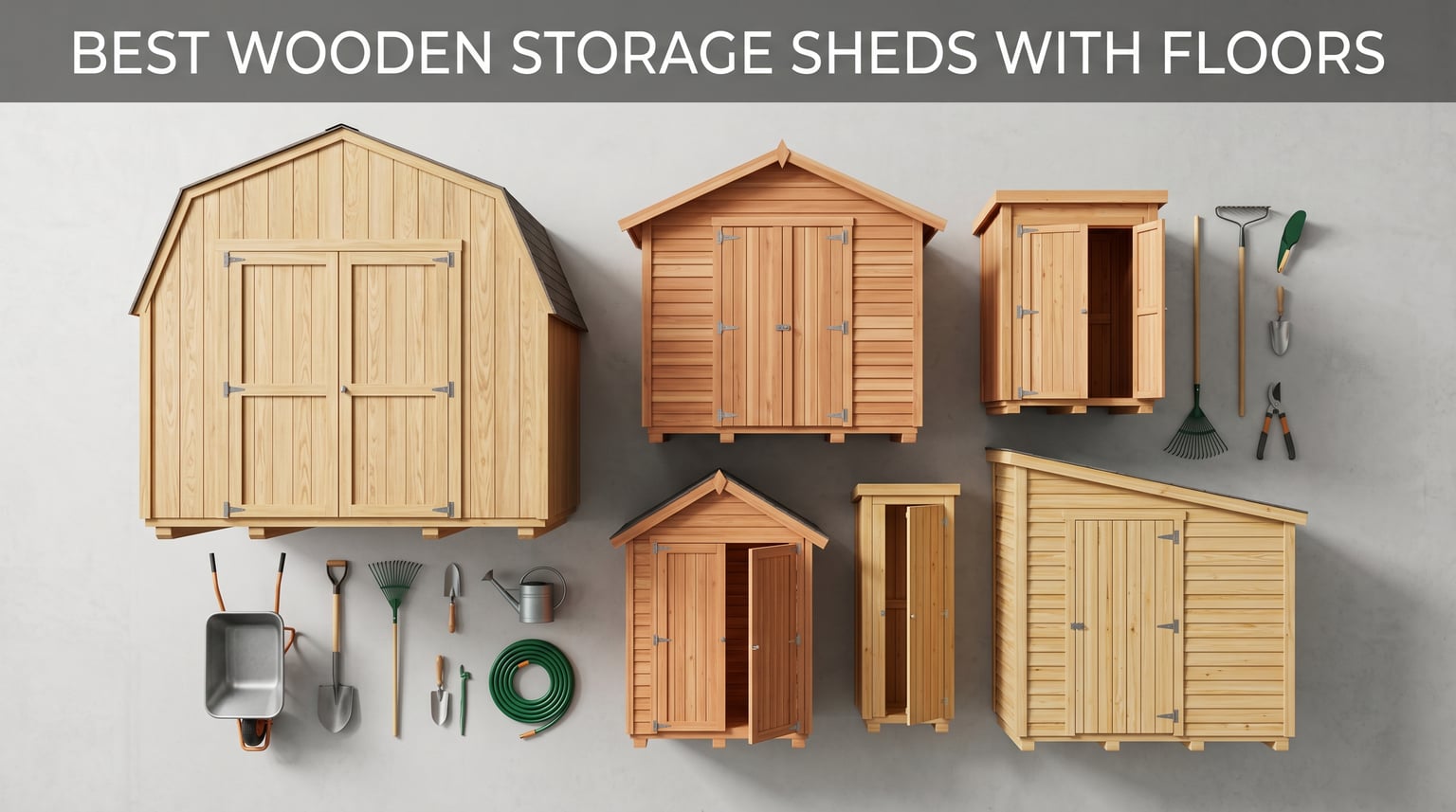 Best wooden storage sheds with floors