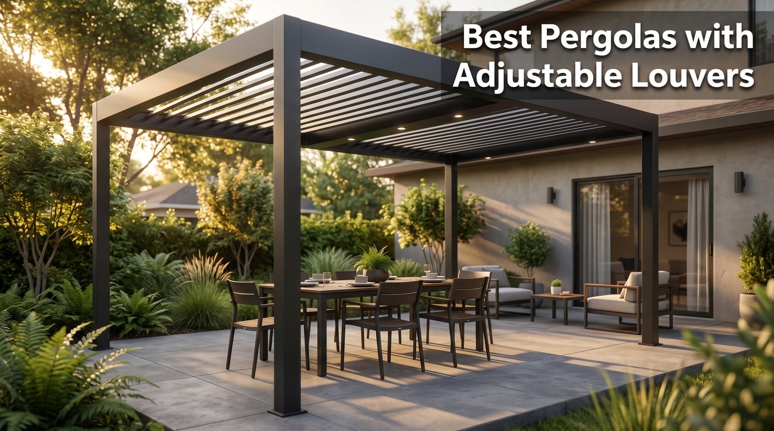 Best pergolas with adjustable louvers