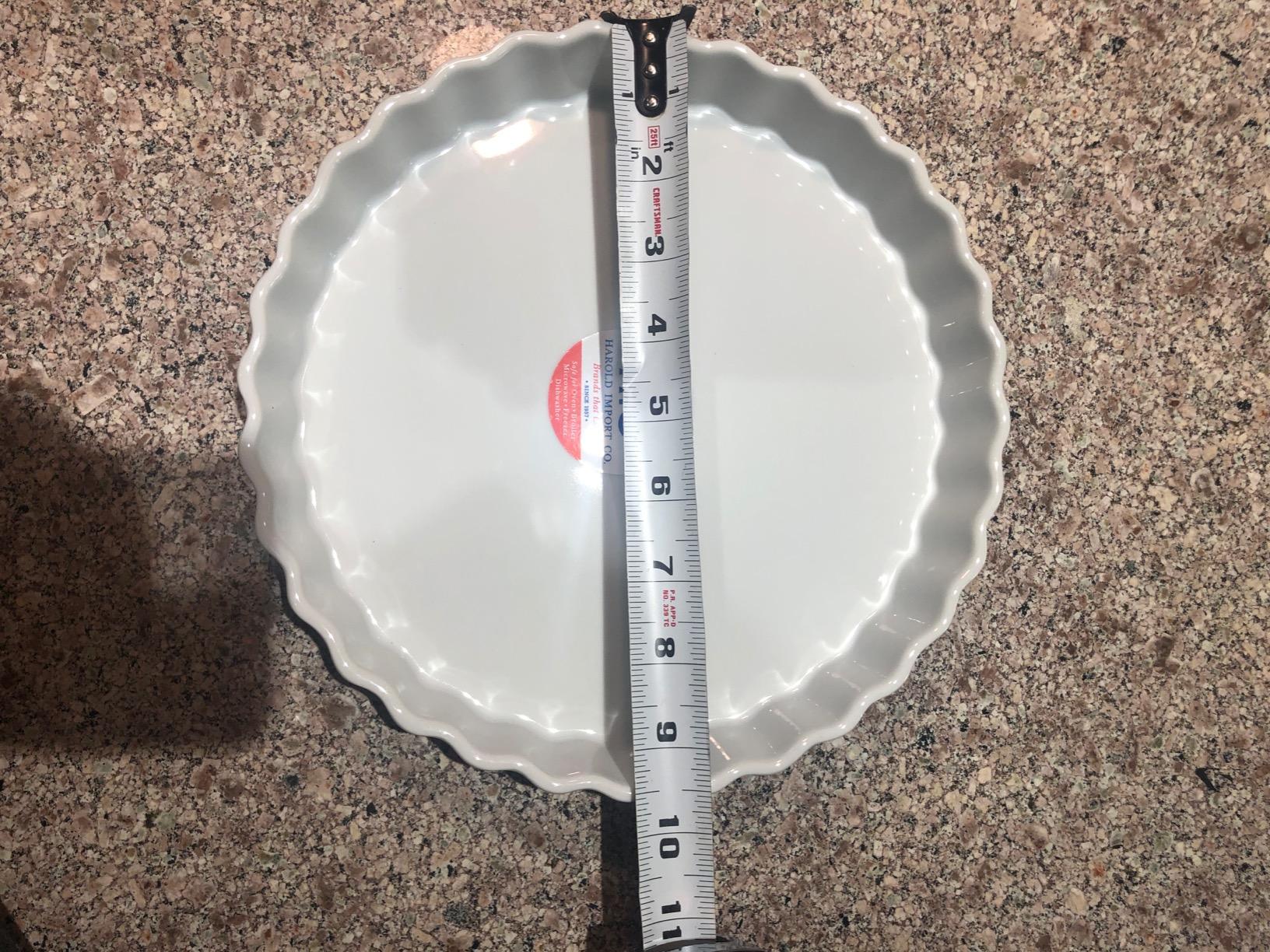 HIC Kitchen Round Quiche Dish, Fine Porcelain, 8-Inch customer photo 1