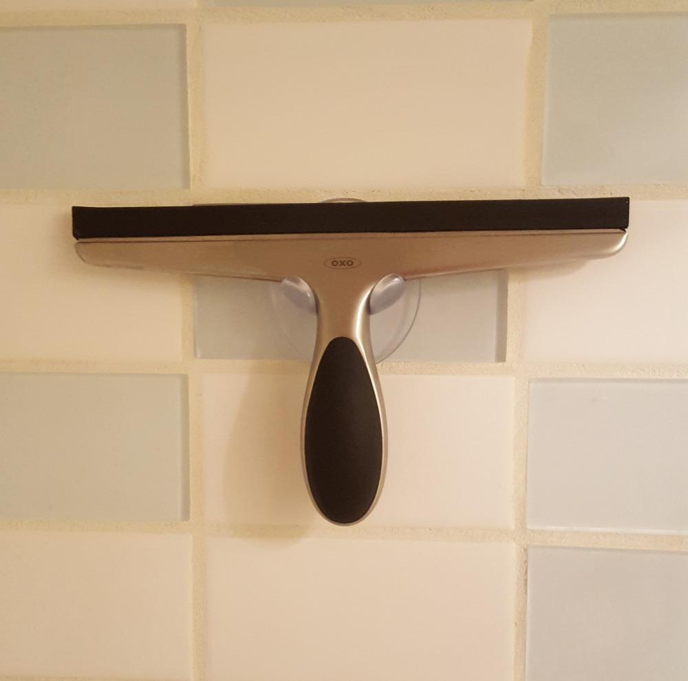 OXO Good Grips Stainless Steel Squeegee - All-Purpose for Bathroom, Glass Shower Doors, Mirrors, Tiles, Countertops and Car Windows - Streak Free customer photo 1