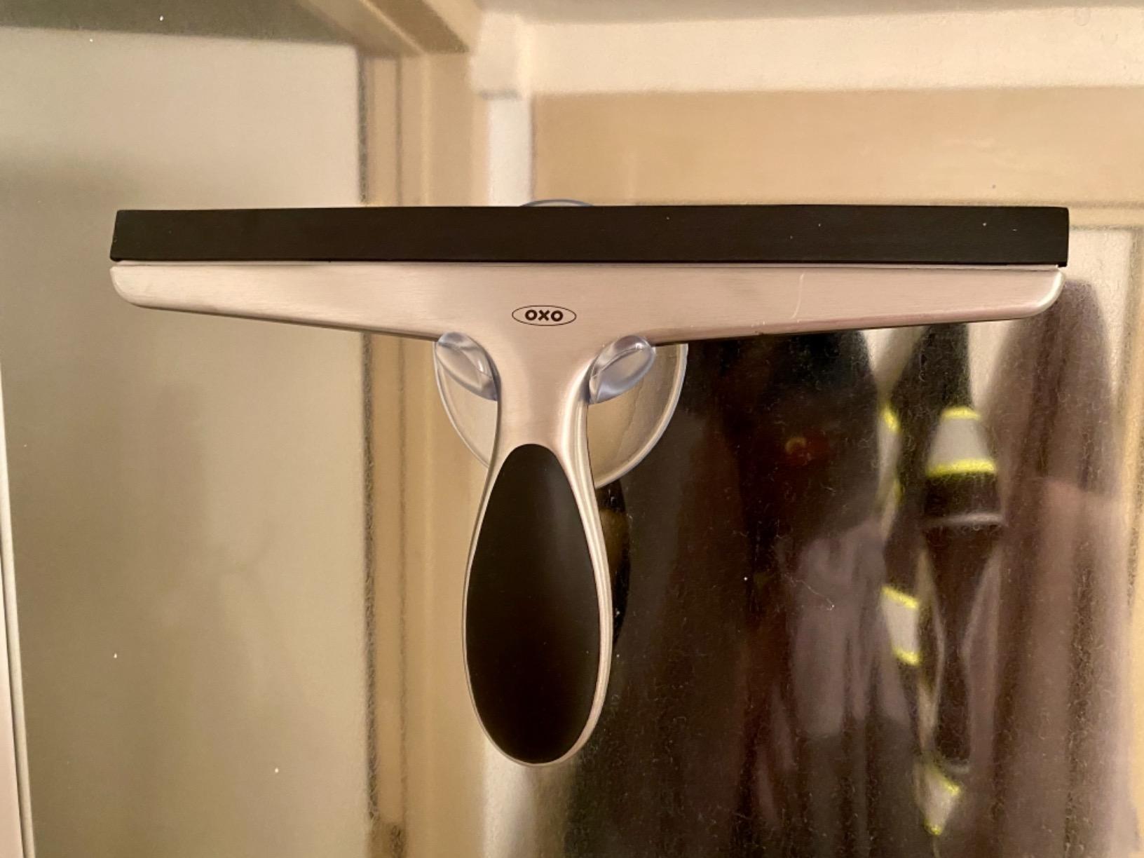 OXO Good Grips Stainless Steel Squeegee - All-Purpose for Bathroom, Glass Shower Doors, Mirrors, Tiles, Countertops and Car Windows - Streak Free customer photo 2