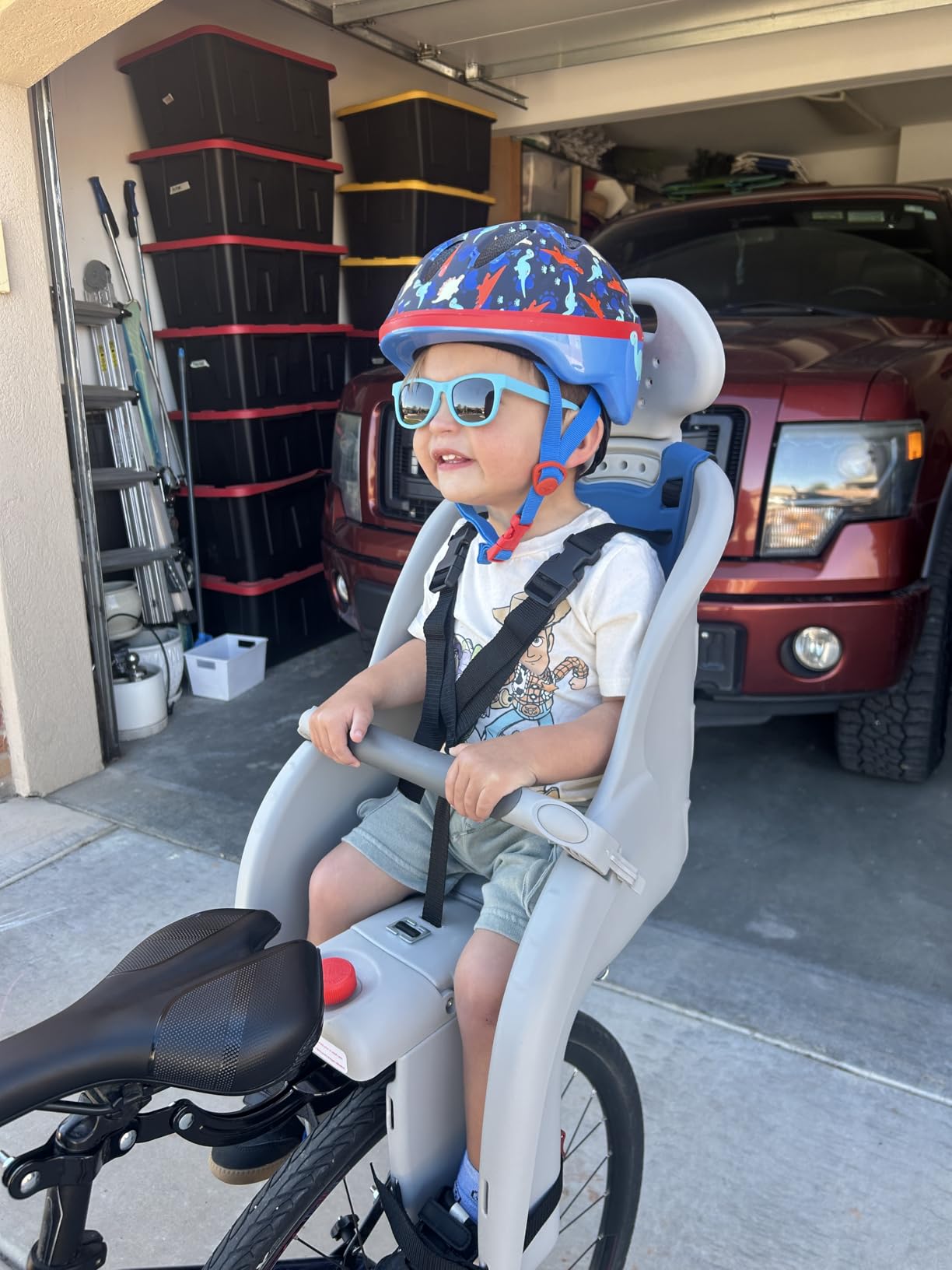 Schwinn Deluxe Child Bike Carrier, Seats One Kid Ages 1+, Frame Mount, Adjustable Safety Harness, Quick Release Design, Rear-Mounted Child Bike Seat for Toddler customer photo 2
