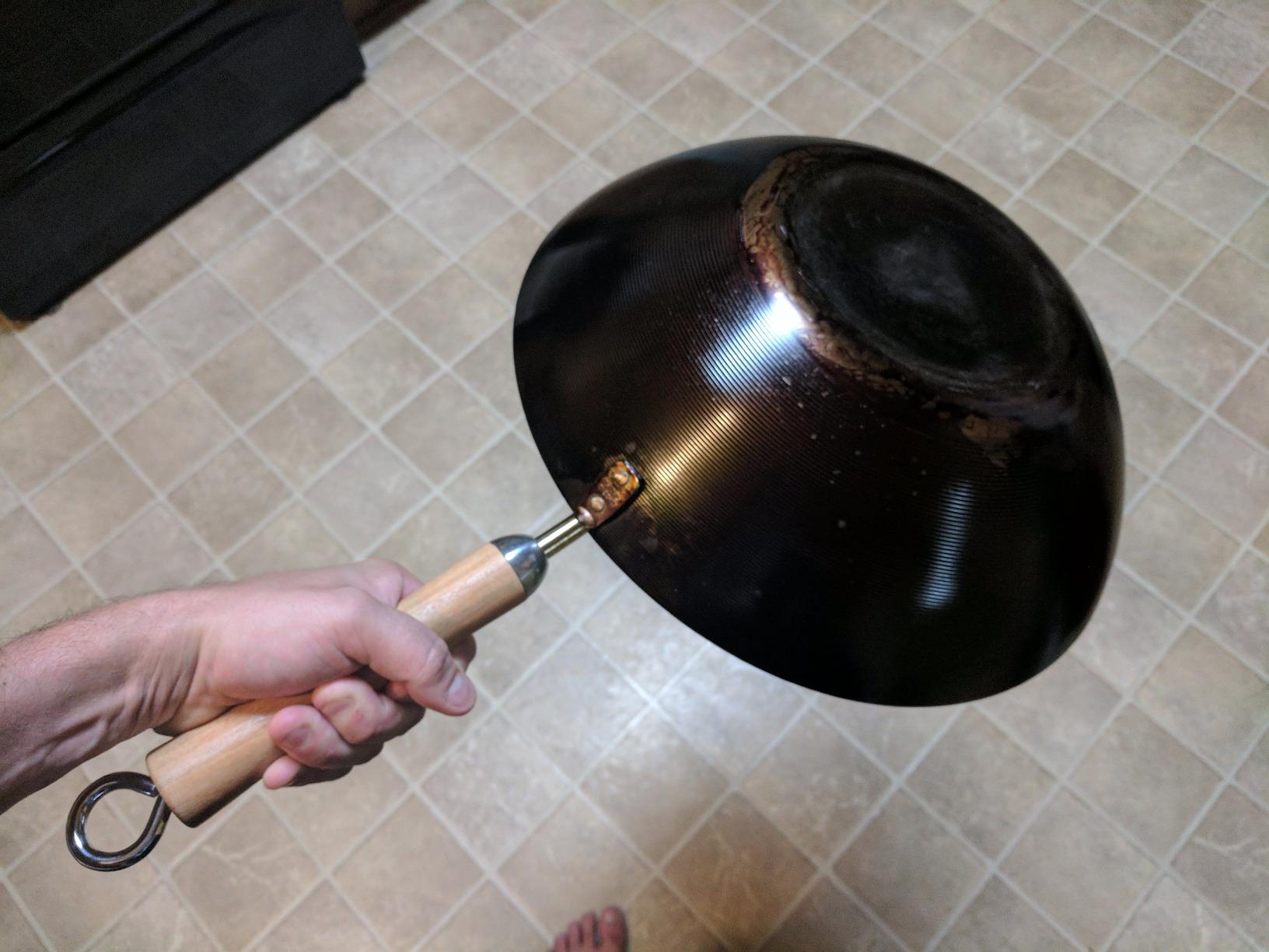 JOYCE CHEN Classic Series 14-Inch Uncoated Carbon Steel Wok Set with Lid and Birch Handles, 4 Pieces customer photo 1