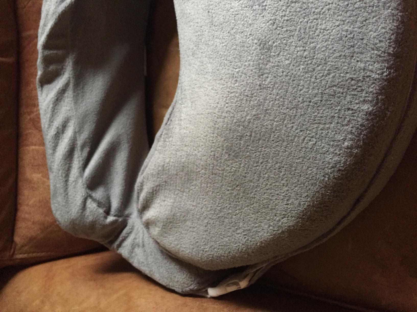 My Brest Friend Deluxe Organic Nursing Pillow 100% Organic Cotton Slipcover Ergonomic Breastfeeding Pillows Supports Both Mom and Baby Breastfeeding Essentials Handy Side Pocket Cream customer photo 1