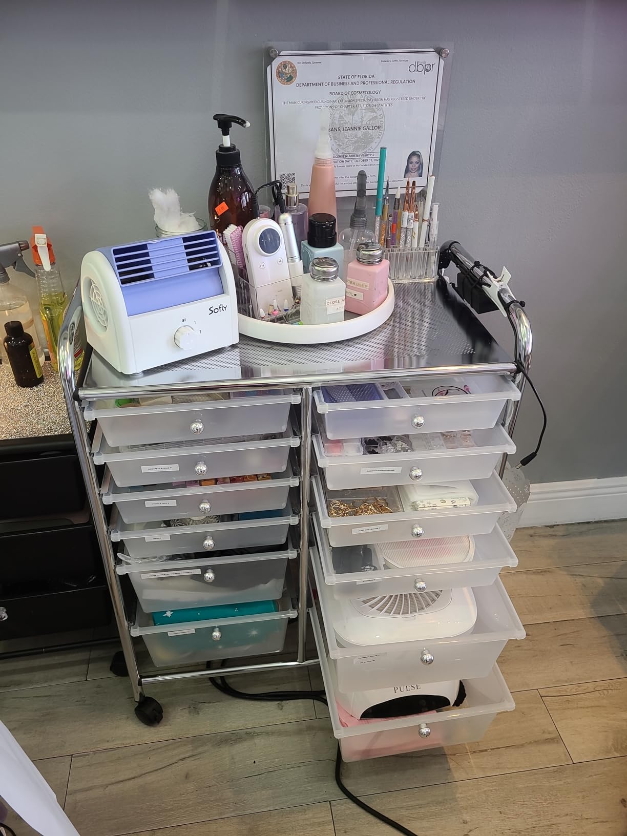 Honey-Can-Do Rolling Storage Cart and Organizer with 12 Plastic Drawers customer photo 1