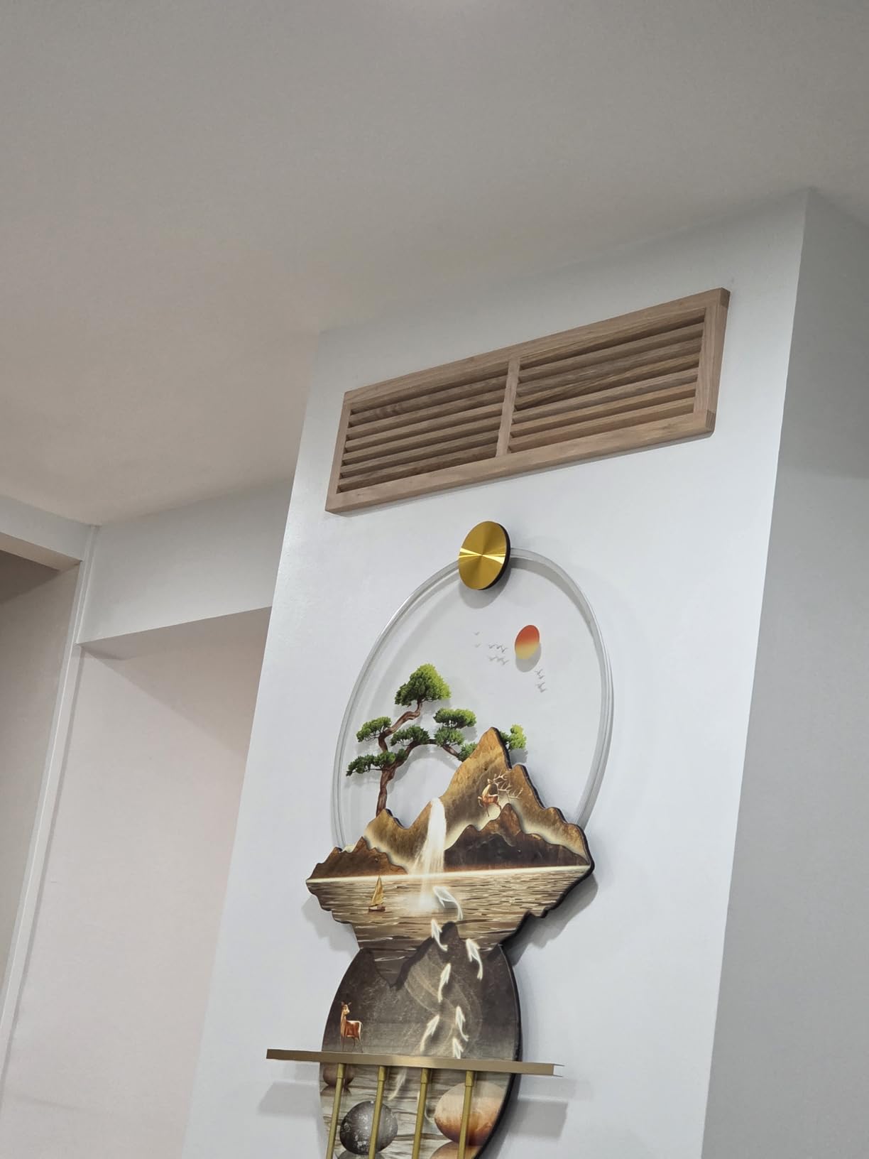 WELLAND 8 Inch x 16 Inch Red Oak Hardwood Register Cold Air Return Wall Vent, Unfinished customer photo 1