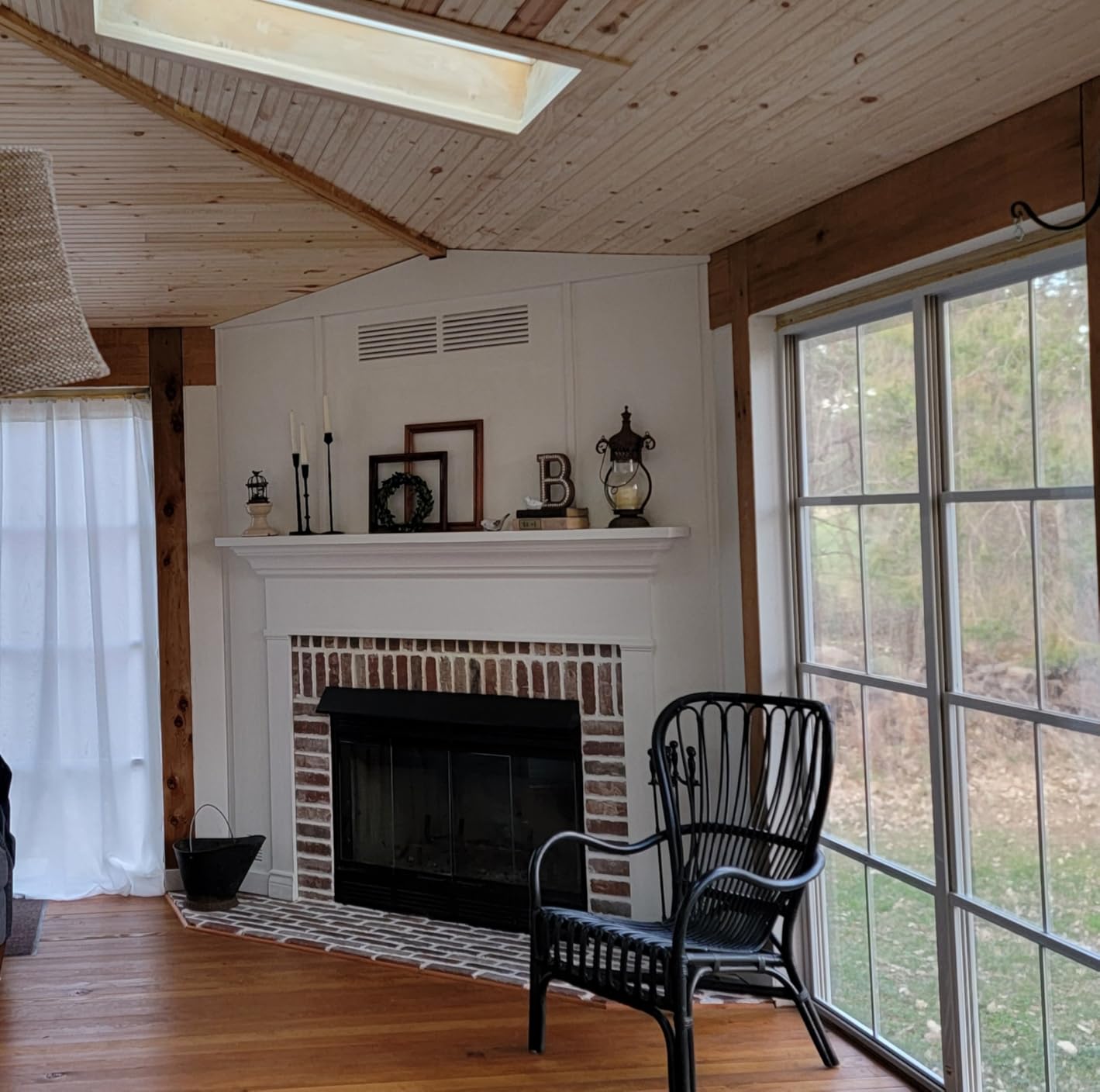 WELLAND 8 Inch x 16 Inch Red Oak Hardwood Register Cold Air Return Wall Vent, Unfinished customer photo 2