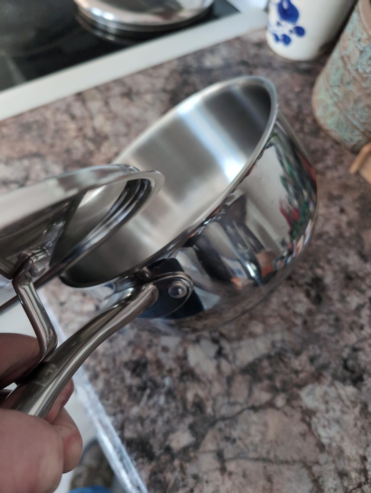 Duxtop Whole-Clad Tri-Ply Stainless Steel Saucepan with Lid, 3 Quart, Kitchen Induction Cookware | Whole Clad Saucier Pan, Dishwasher and Oven Safe, Stay-Cool Handle customer photo 1