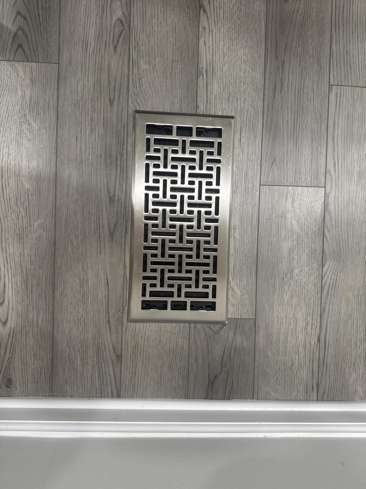 Decor Grates Metal Oriental Decorative Air Vent Cover 4x10 Floor Register - Adjustable Control Lever - AC Floor Vent Covers for Home Floor Vents - Fits 4 x 10 Inch Opening - Rubbed Bronze (AJH410-RB) customer photo 2