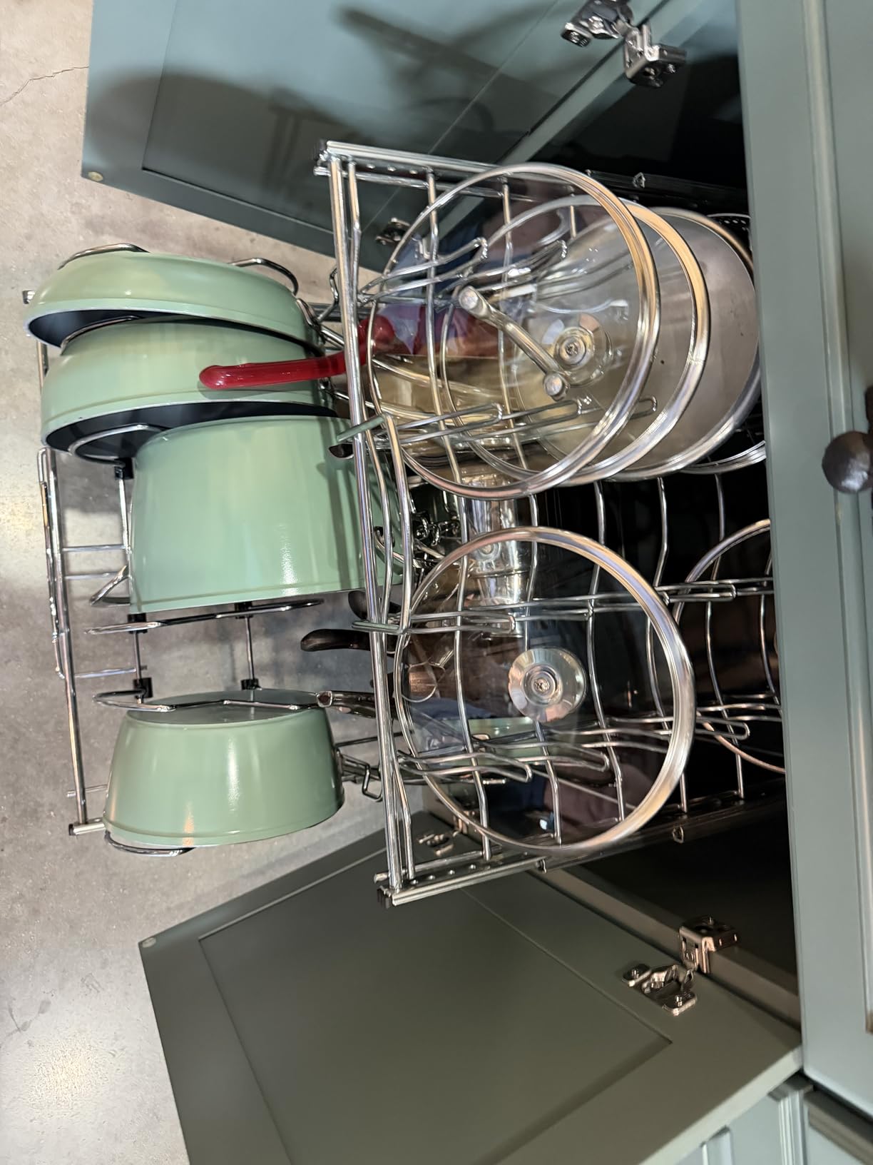 Rev-A-Shelf Dual Kitchen Cabinet Pullout Organizer, Min Open Width of 11.5