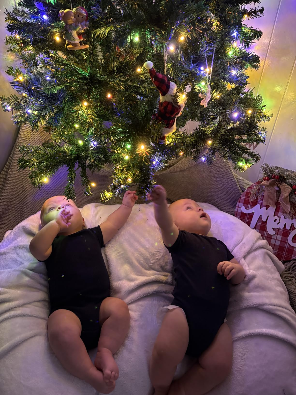 Twin Z Nursing Pillow | Bottle or Breastfeeding | Plus Size Friendly - Blue customer photo 1