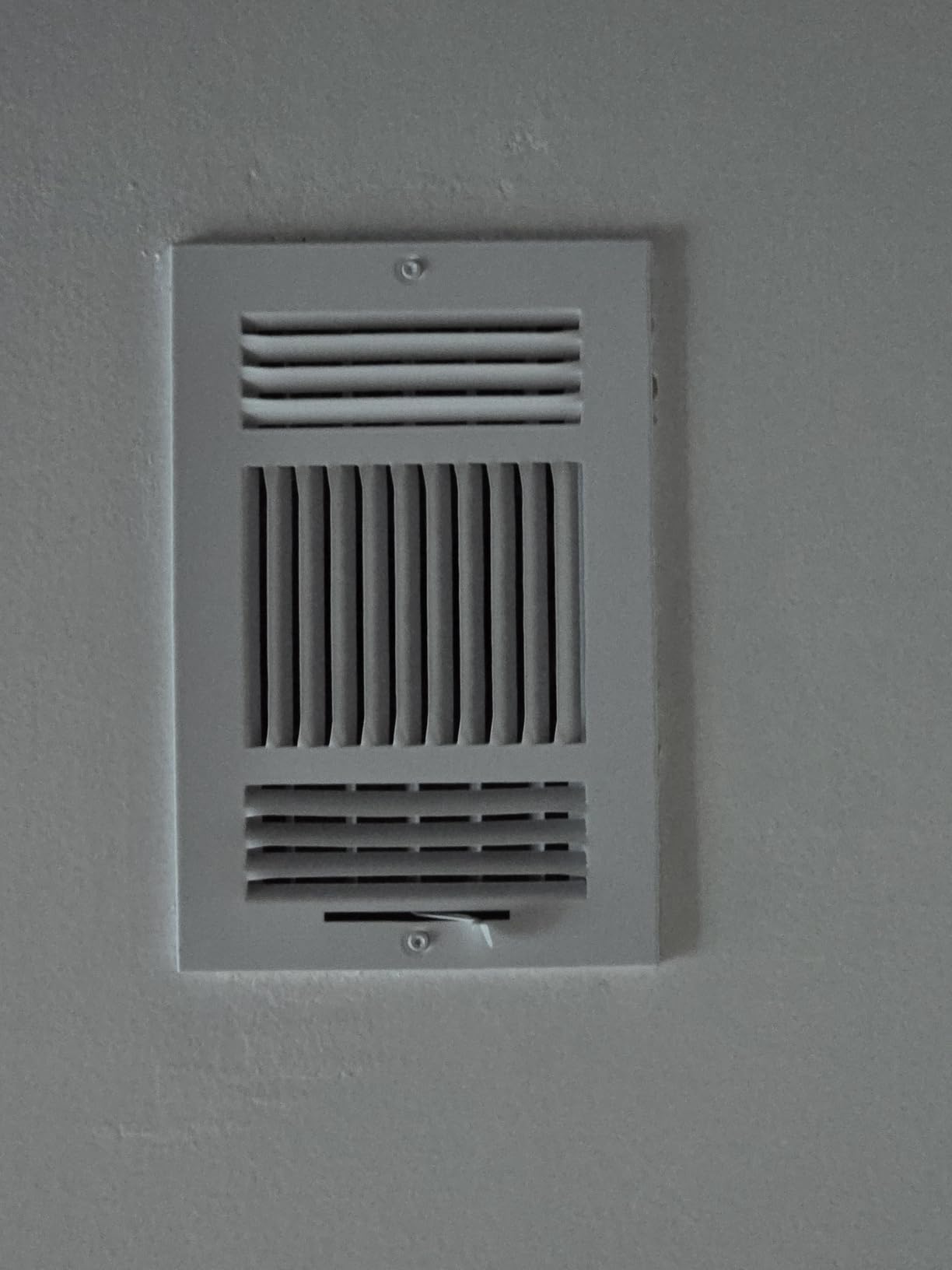 EZ-FLO 12 x 6 Inch Air Vent Cover for Wall or Ceiling, Three-Way Ventilation Register, Solid Steel, White, 61615 customer photo 1