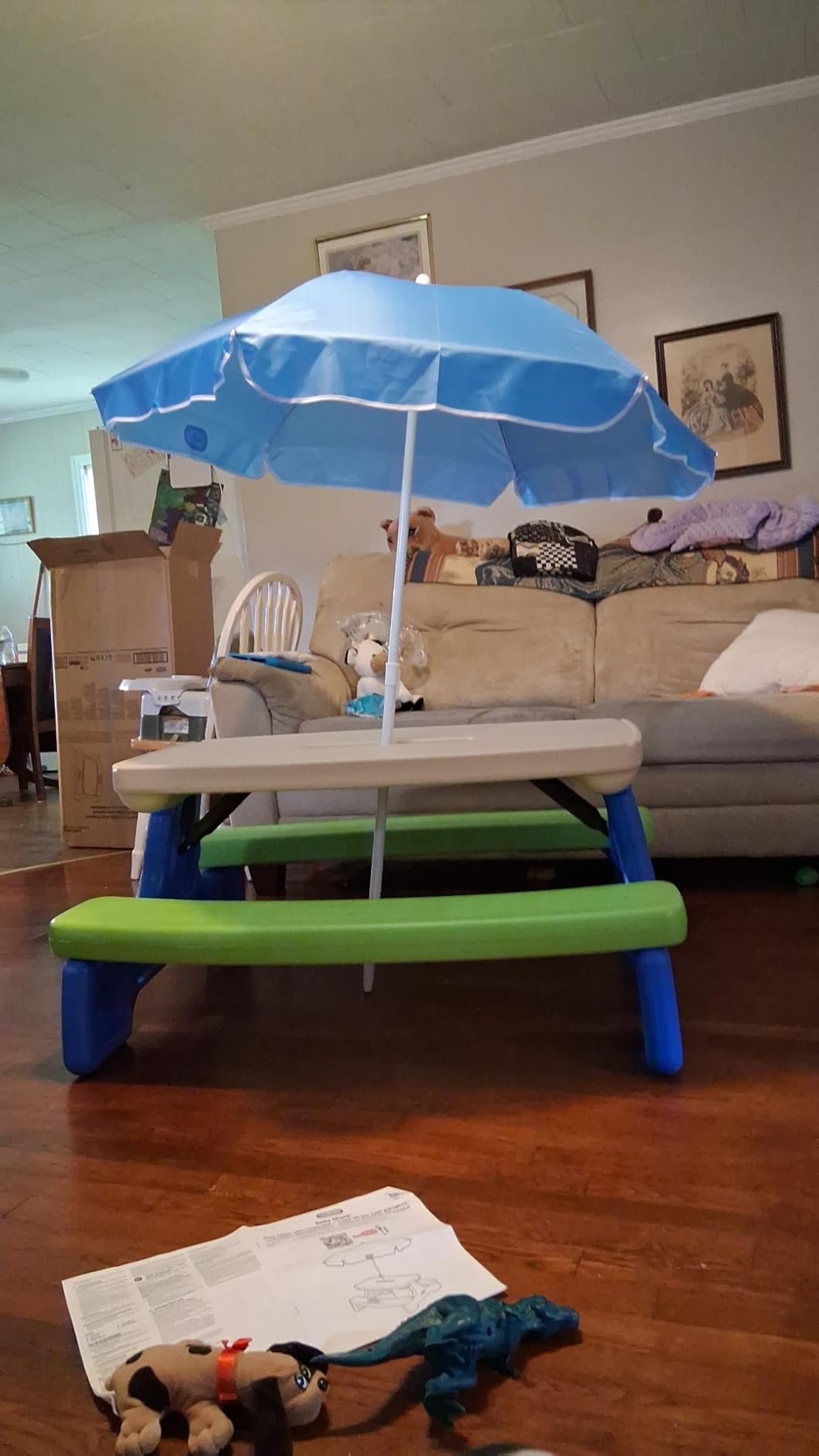 Little Tikes Easy Store Jr. Picnic Table with Umbrella customer photo 2