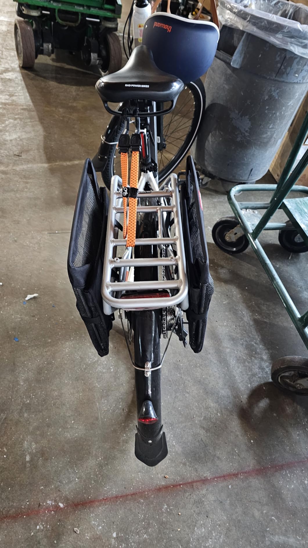 Bushwhacker Omaha Bicycle Grocery Panniers - Foldable Bike Rack Bags & Basket for Groceries - Easy 3-Point Mounting System customer photo 2