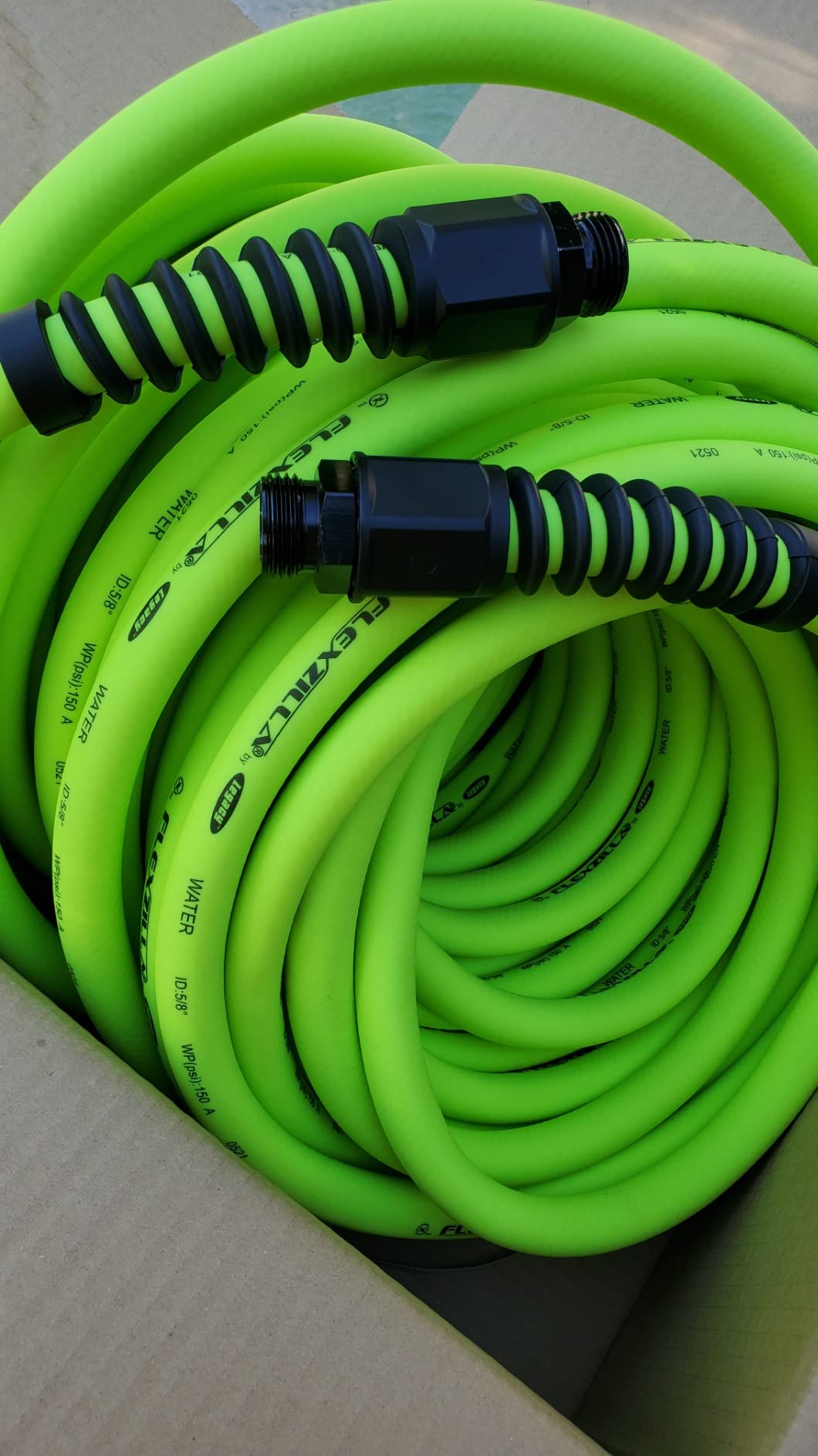 Flexzilla HFZWP5100 Pro Water Hose with Reusable Fittings 100 Feet | All Weather Flexibility | Leak Free Connections | Won't Kink Under Pressure | Lightweight customer photo 1