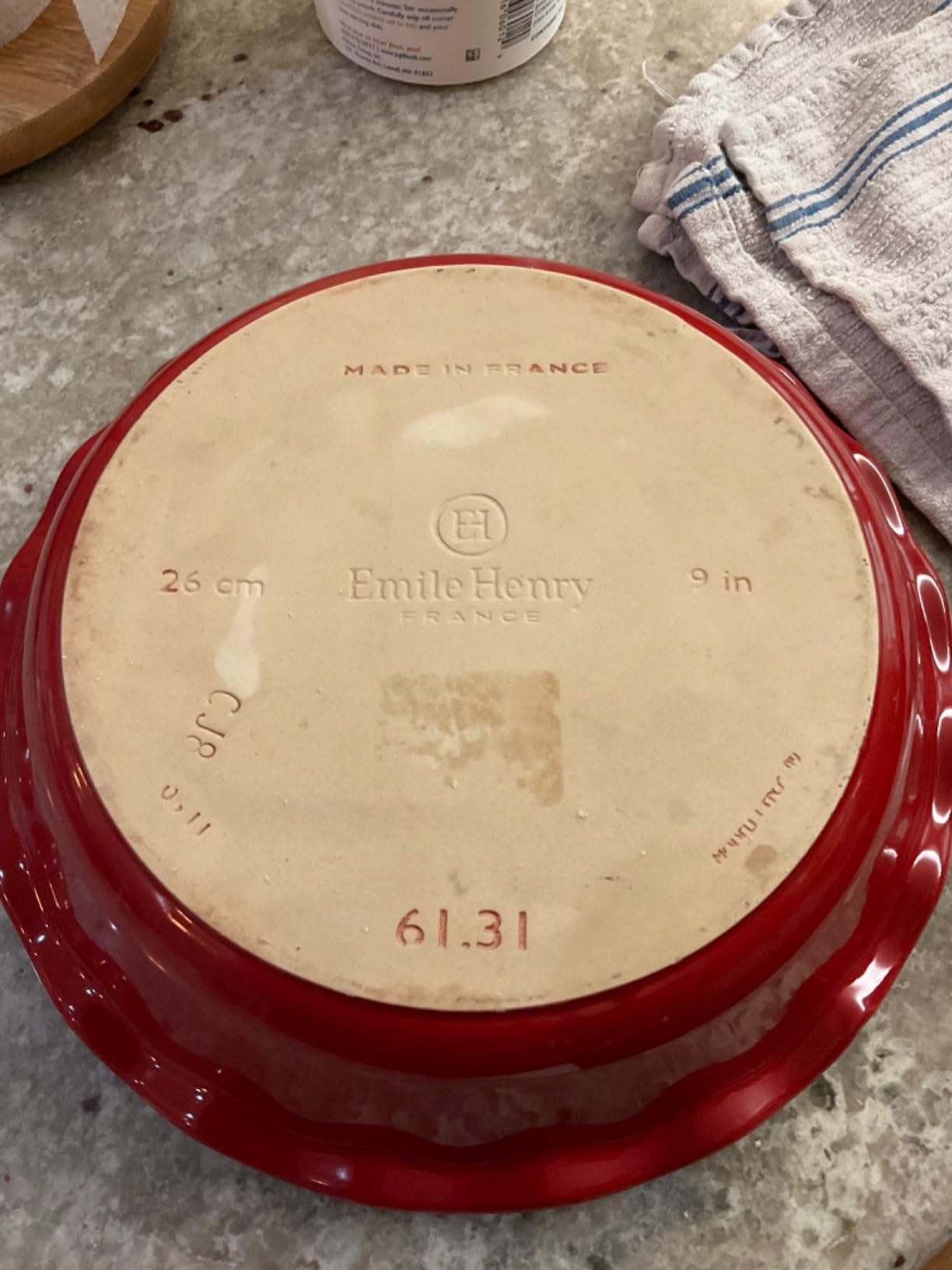 Emile Henry Pie Dish, 9, Burgundy Red customer photo 1