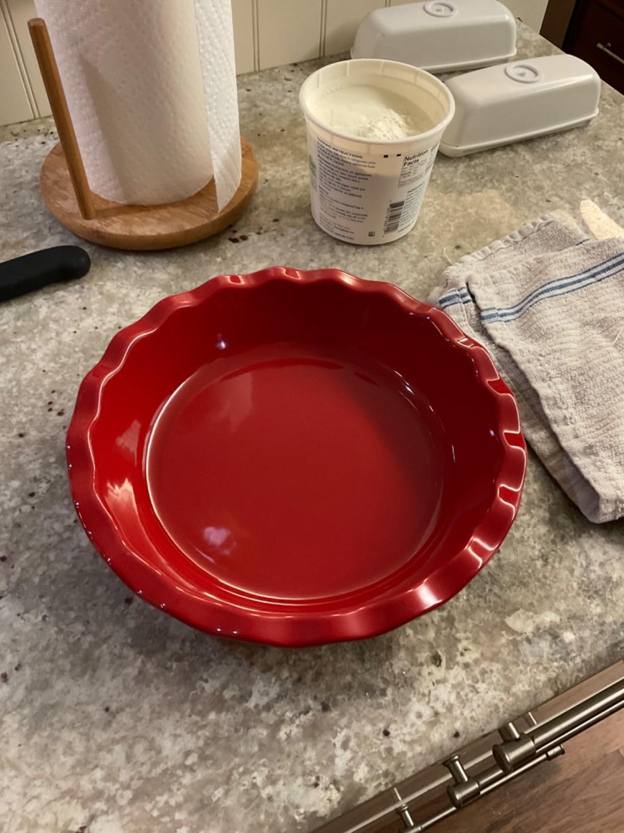 Emile Henry Pie Dish, 9, Burgundy Red customer photo 2