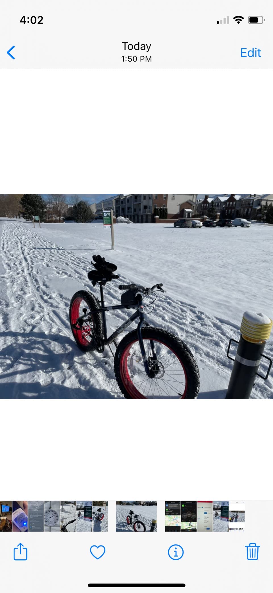 Mongoose Dolomite Fat Tire Mountain Bike, For Men and Women, 26 Inch Wheels, 4 Inch Wide Knobby Tires, 7-Speed, Adult Steel Frame, Front and Rear Brakes customer photo 1