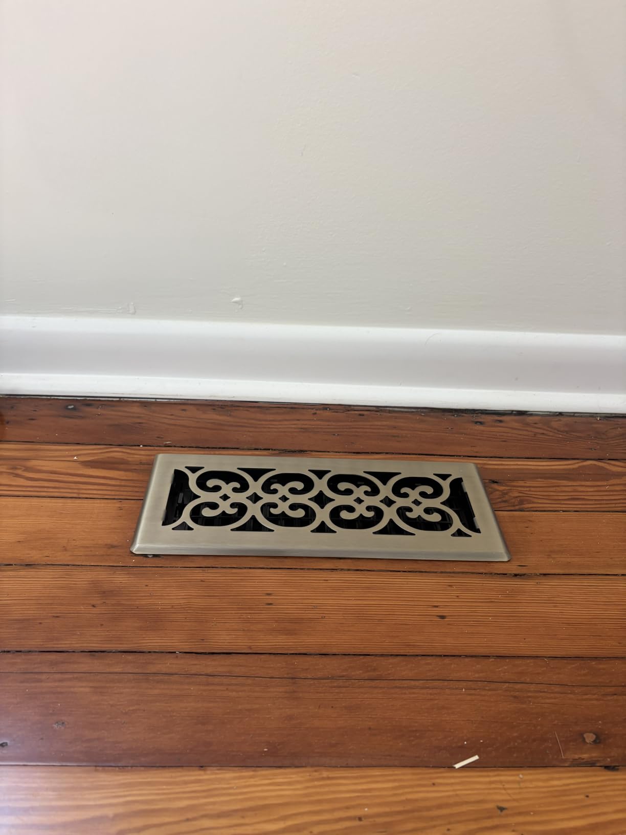 Decor Grates Metal Scroll Decorative Air Vent Cover 4x10 Floor Register - Adjustable Control Lever - AC Floor Vent Covers for Home Floor Vents - Fits 4 x 10 Inch Opening - Rubbed Bronze (SPH410-RB) customer photo 2