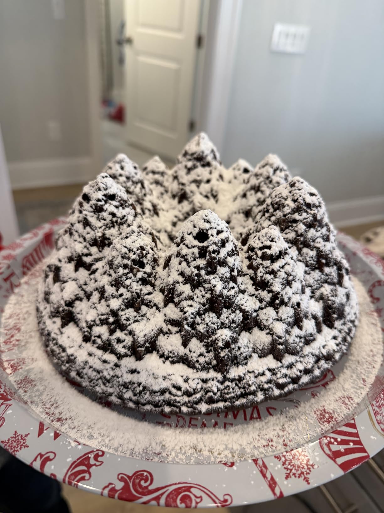 Nordic Ware Pine Forest Bundt, Sparkling Silver, 9 Cup customer photo 1
