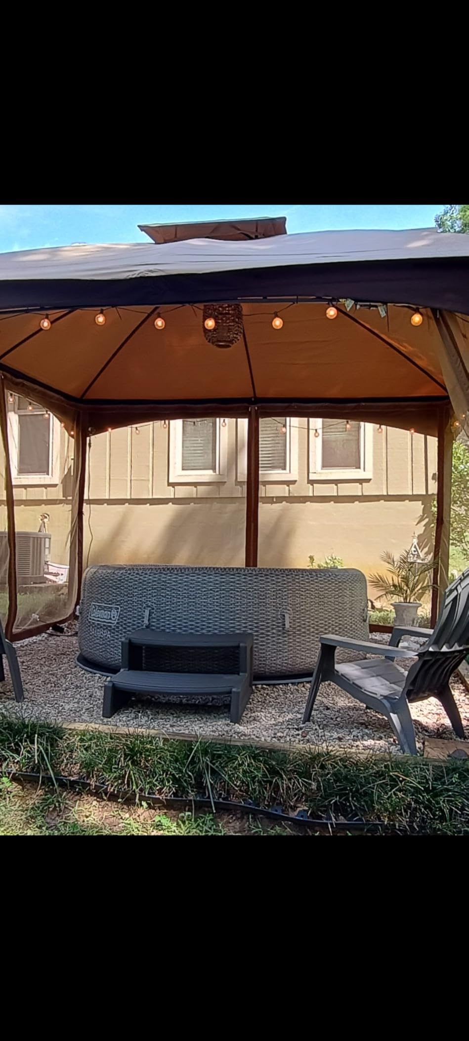 Confer Plastics Resin Multi Purpose Outdoor Non Slip Portable Spa and Hot Tub Handi-Step Deck Patio Steps Accessories, Espresso customer photo 2
