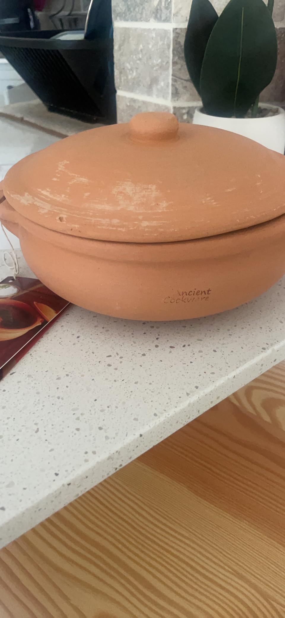 Ancient Cookware, Indian Clay Curry Pot, Medium, 8 Inch, 1.5 Quarts customer photo 2
