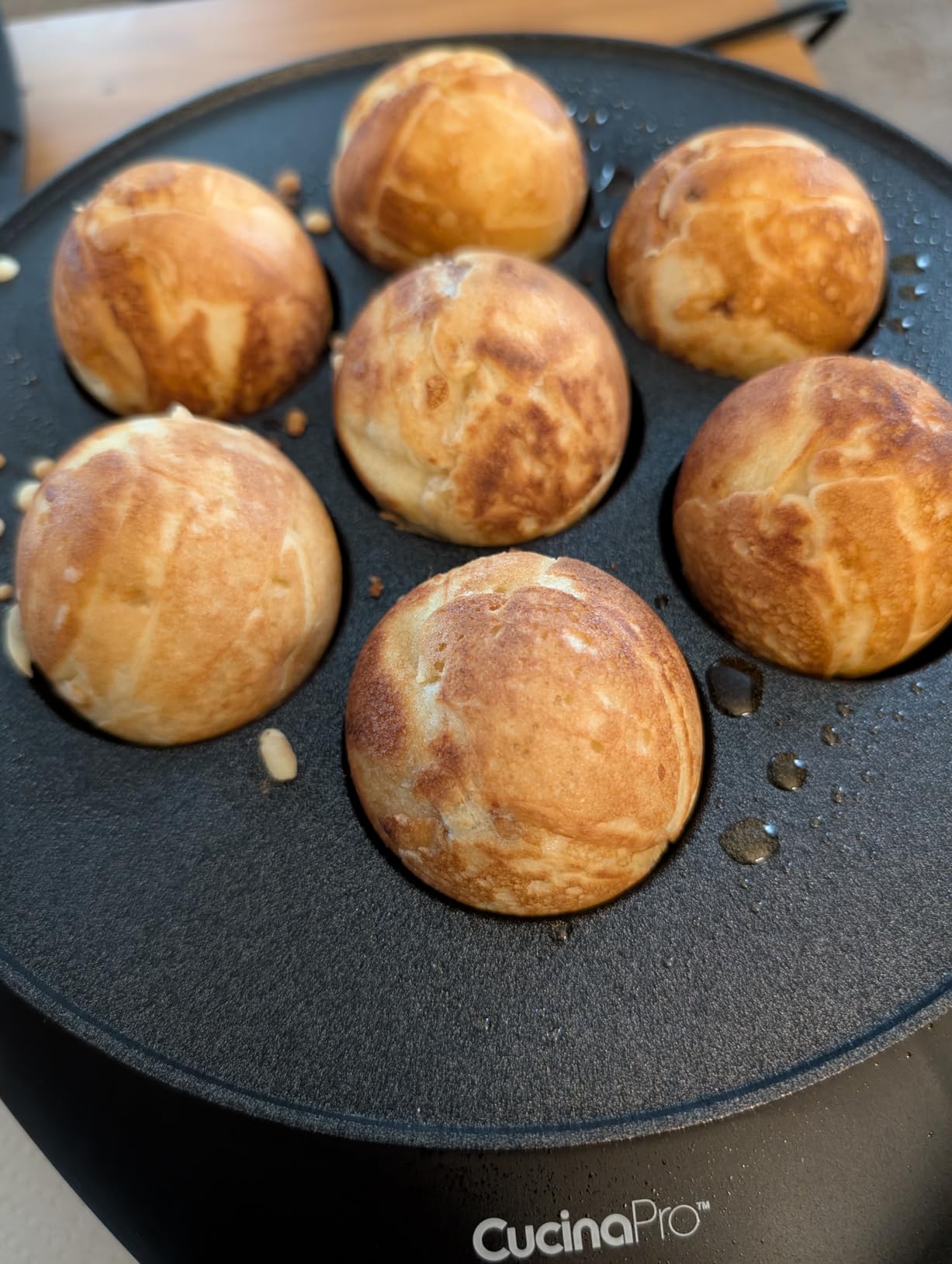 Ebelskiver Maker- Electric Non-stick Baker for Making Takoyaki, Aebleskiver | Octopus Balls, Donut Holes & Cake Pops, Unique Danish Mini Pancakes or Dessert Treat- Baking Gift for Her with Recipe Guide customer photo 1