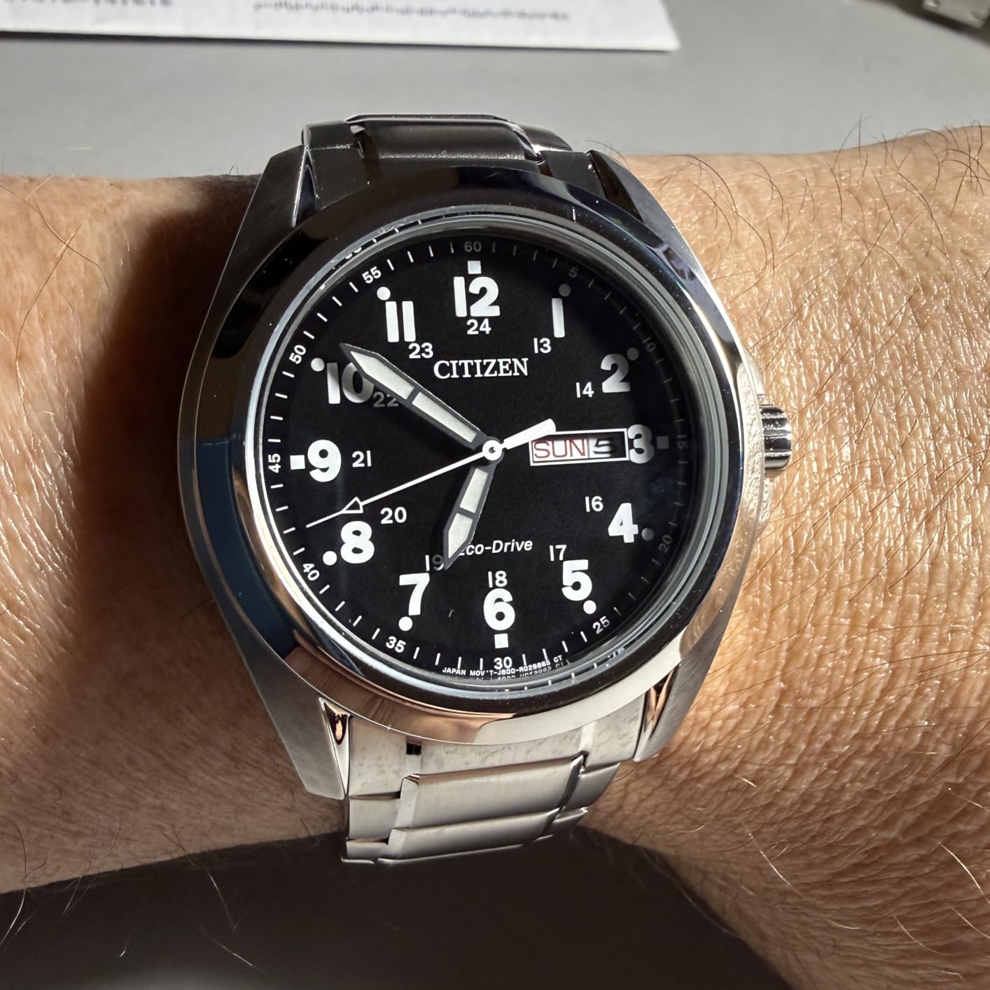 Citizen Men's Eco-Drive Weekender Garrison Field Watch in Stainless Steel customer photo 2