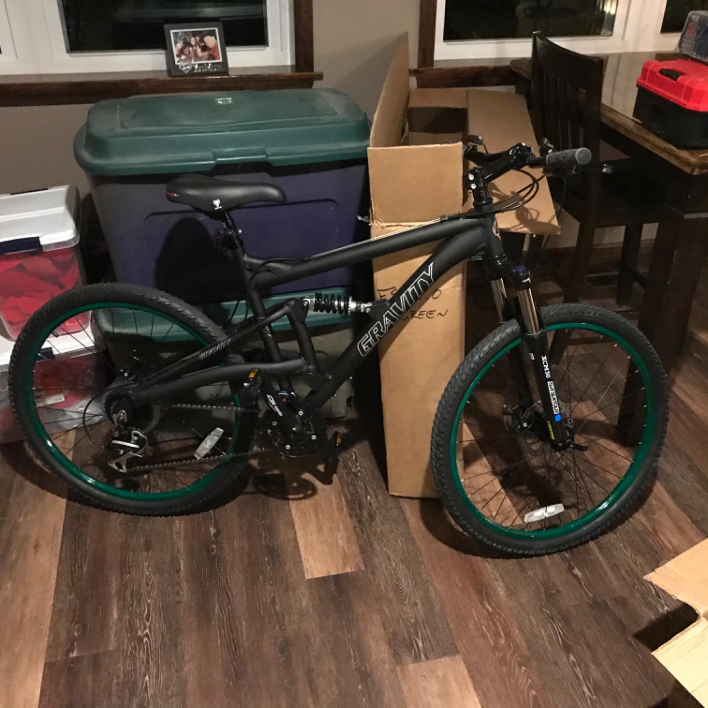 Gravity FSX 2.0 Dual Full Suspension Mountain Bike Disc Brakes Acera Suntour customer photo 1