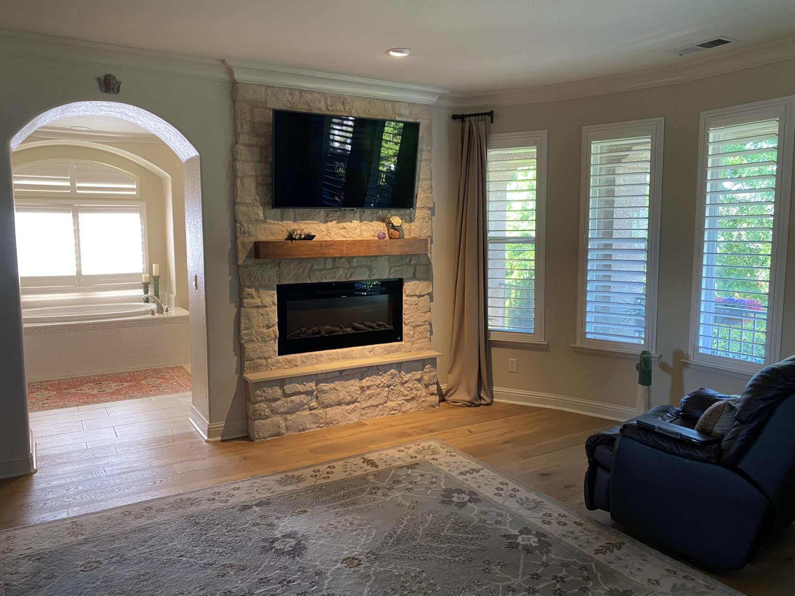 Touchstone Smart Electric Fireplace-The Sideline 36