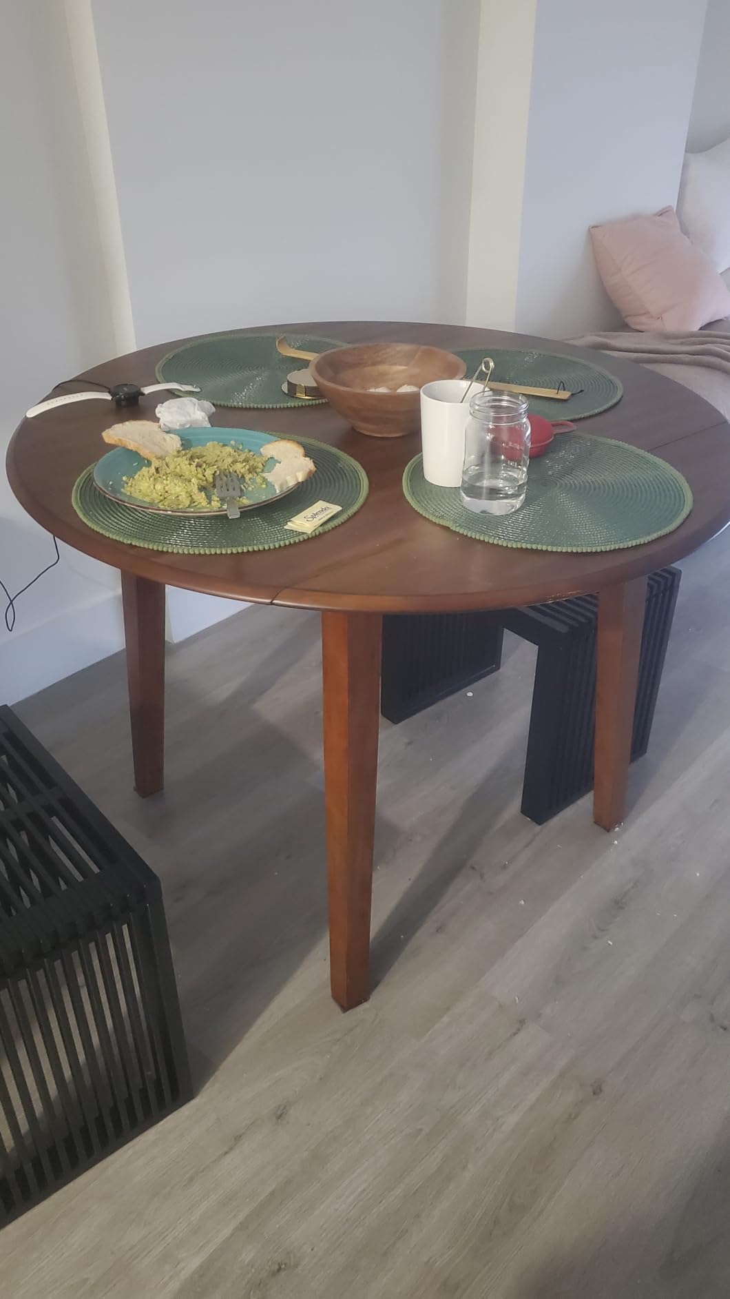 Signature Design by Ashley Hammis Round Dining Room Drop Leaf Table, Seats up to 4, Hinged Drop Leaves, Wood, 36.38