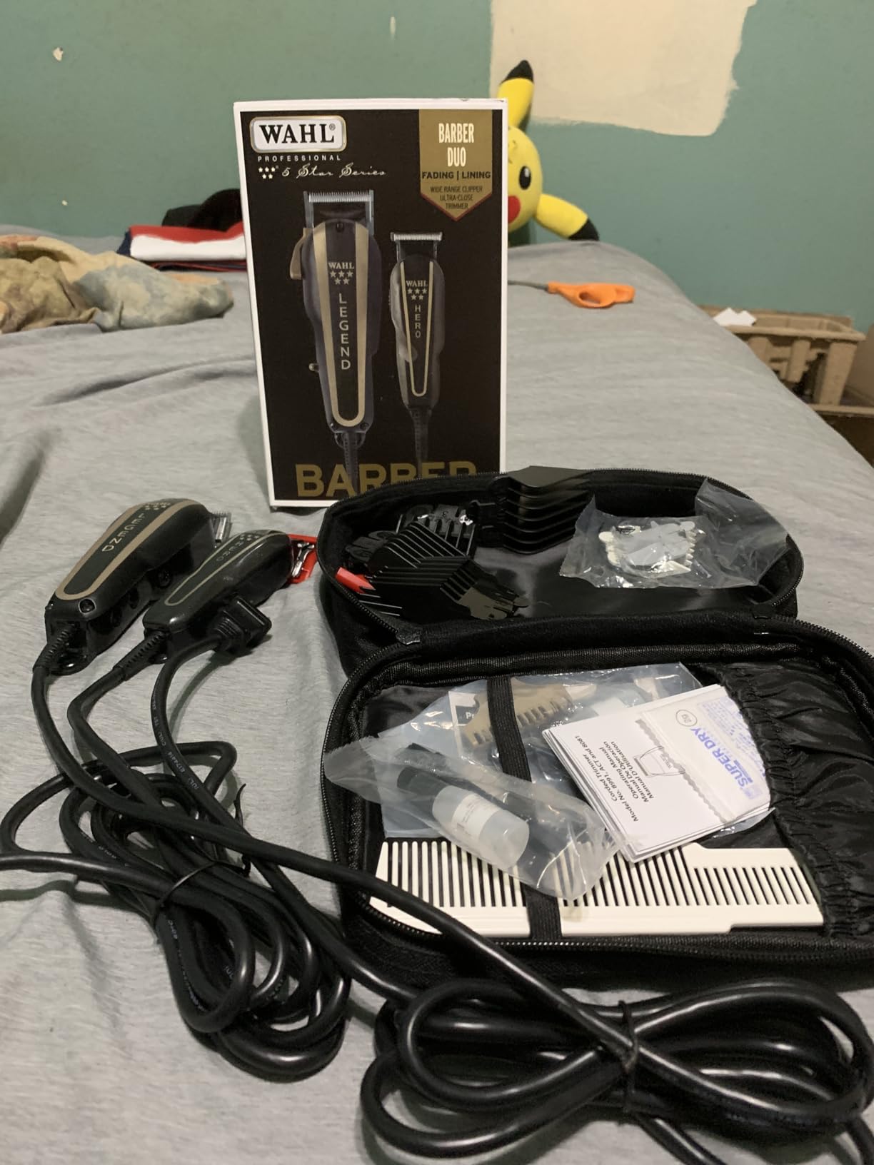 Wahl Professional 5 Star Barber Combo, Corded Legend Clipper & Hero T-Blade Trimmer Set, Black/Gold Finish customer photo 2