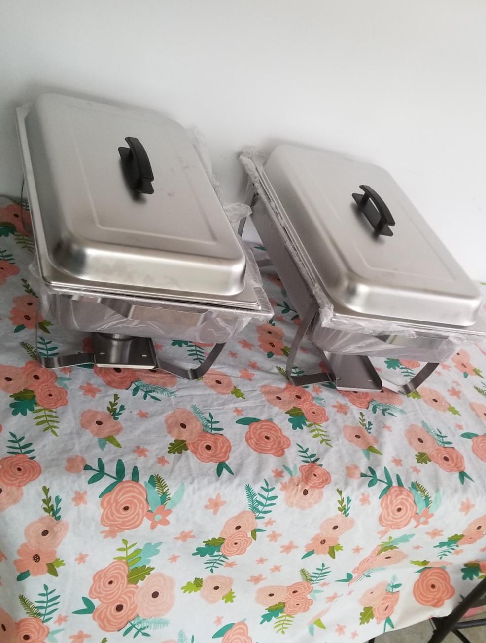Sterno Foldable Buffet Chafing Dish Set 8 Piece customer photo 2