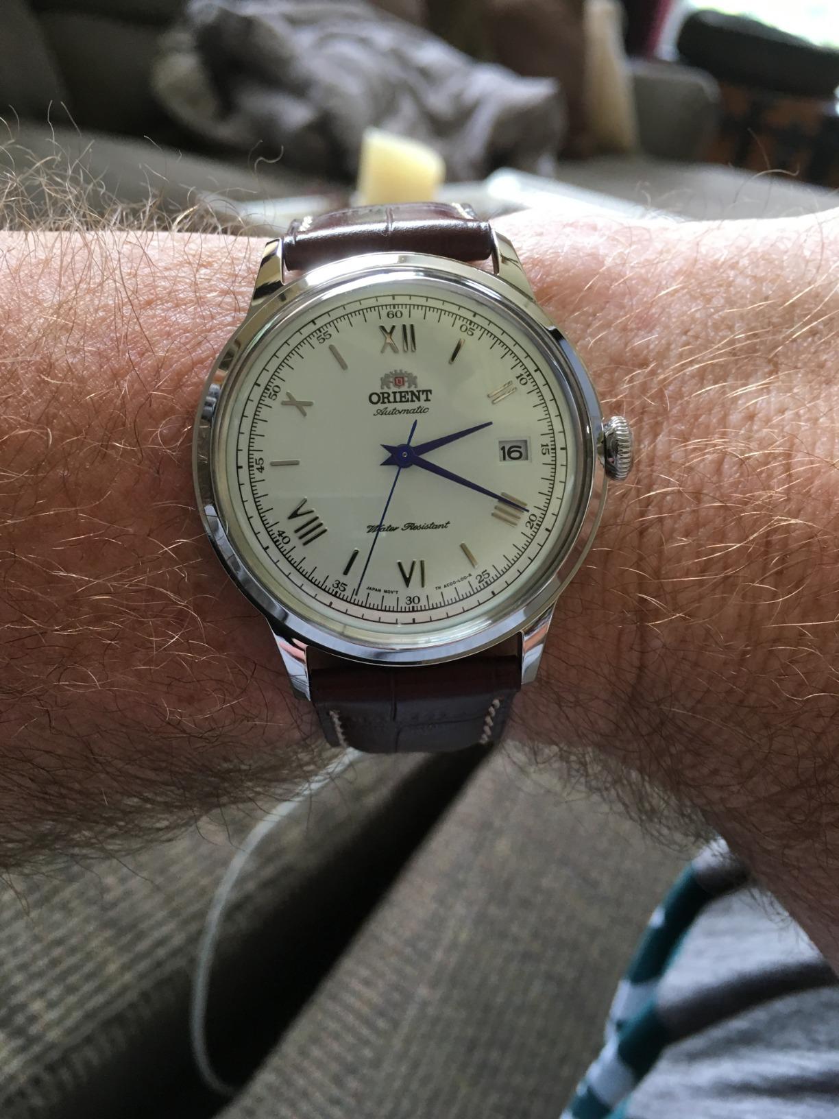 Orient Bambino Version 2 Automatic/Hand-Winding Wrist Watch 40.5mm Classic Watch customer photo 2