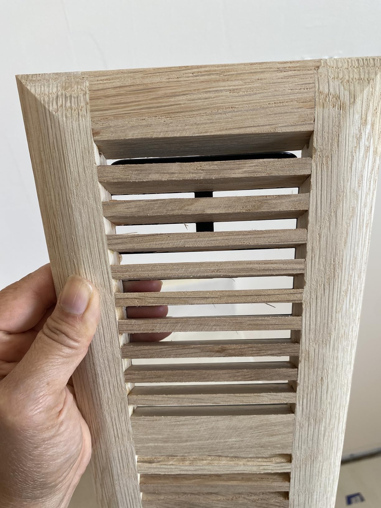 Homewell Oak Floor Register, Drop in Vent, 4x12 Inch with Damper, Unfinished customer photo 1