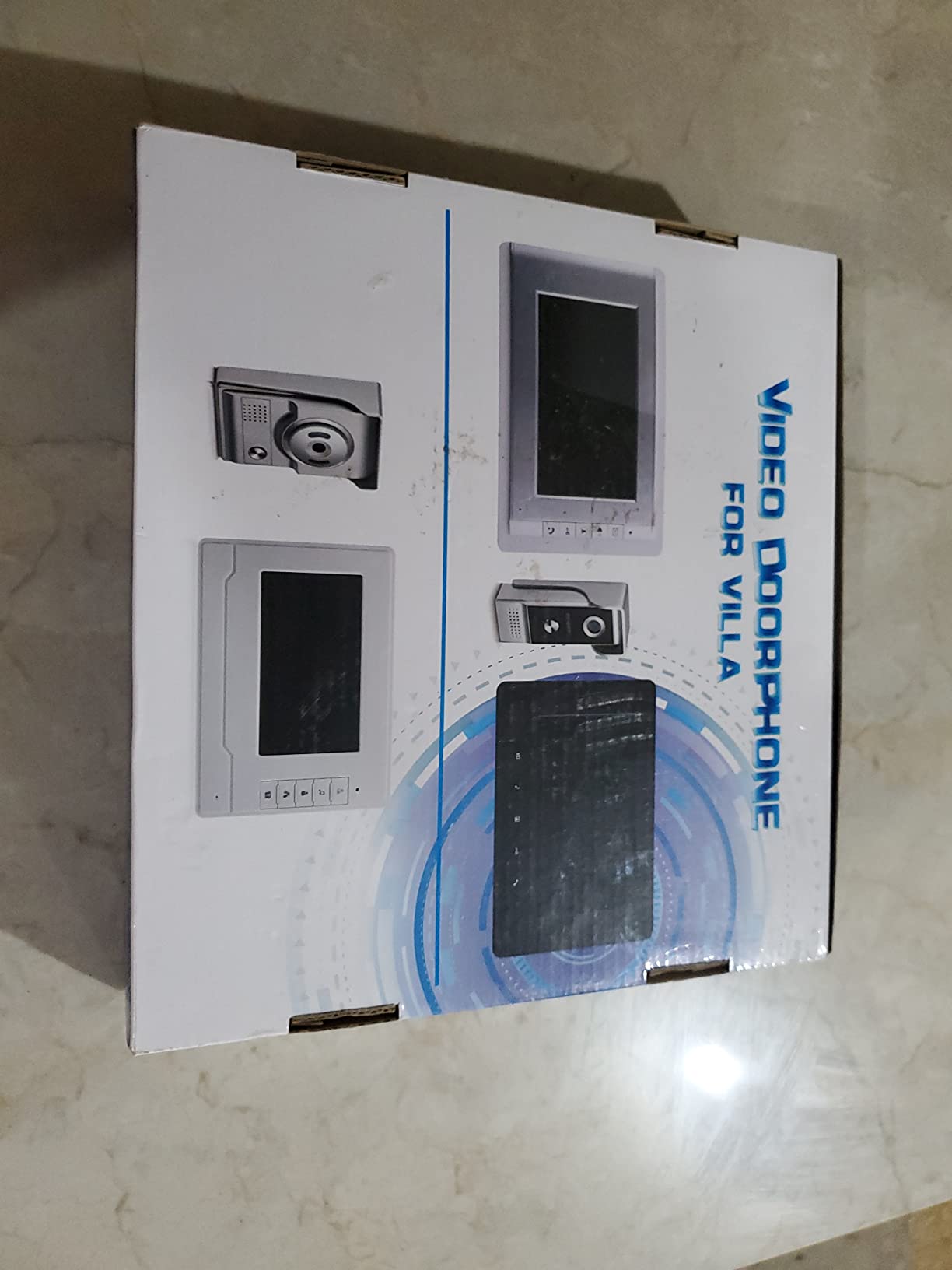 Video Intercom System, 7 Inches Video Doorbell Door Phone System, Wired Video Door Phone HD Camera Kits Dual-Way Intercom for Villa House Office Apartment 1-IR Camera 2-LCD Color Monitor customer photo 2