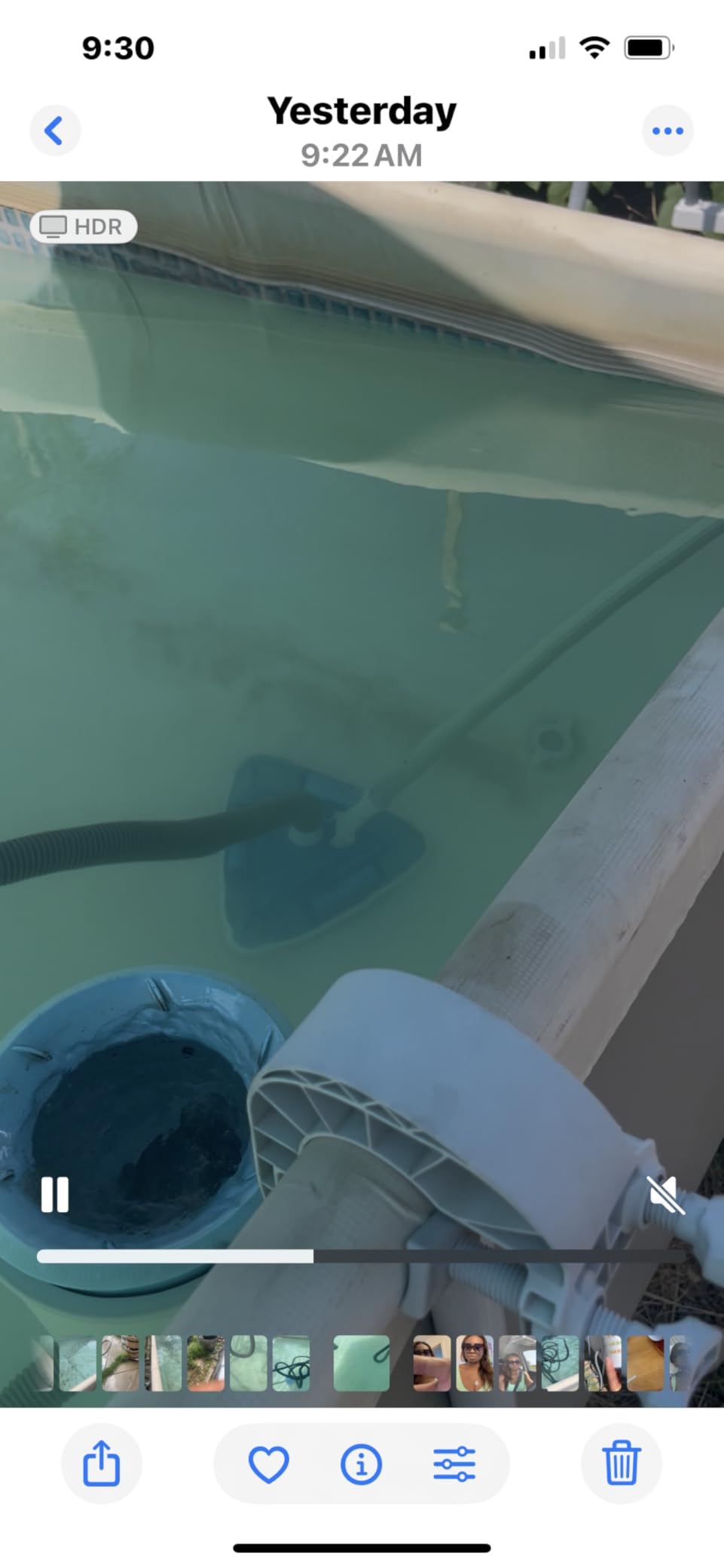 U.S. Pool Supply Weighted Transparent Triangular Pool Vacuum Head with Swivel Hose Connection and EZ Clip Handle - Connect 1-1/4 or 1-1/2 in Hose - Removes Debris, Clean Corners - Safe for Vinyl Pools customer photo 2