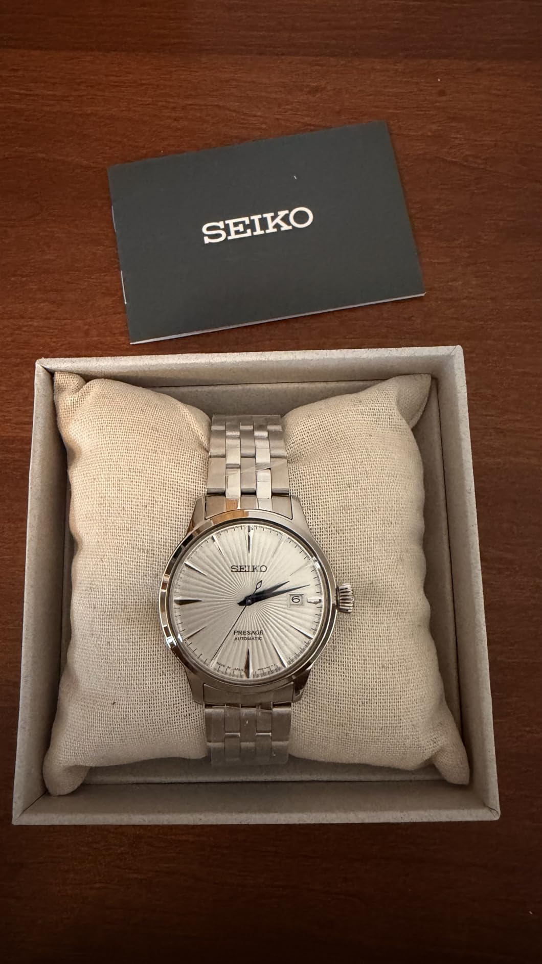 SEIKO Automatic Watch for Men - Presage Collection - Stainless Steel, Water-Resistant 50M customer photo 1