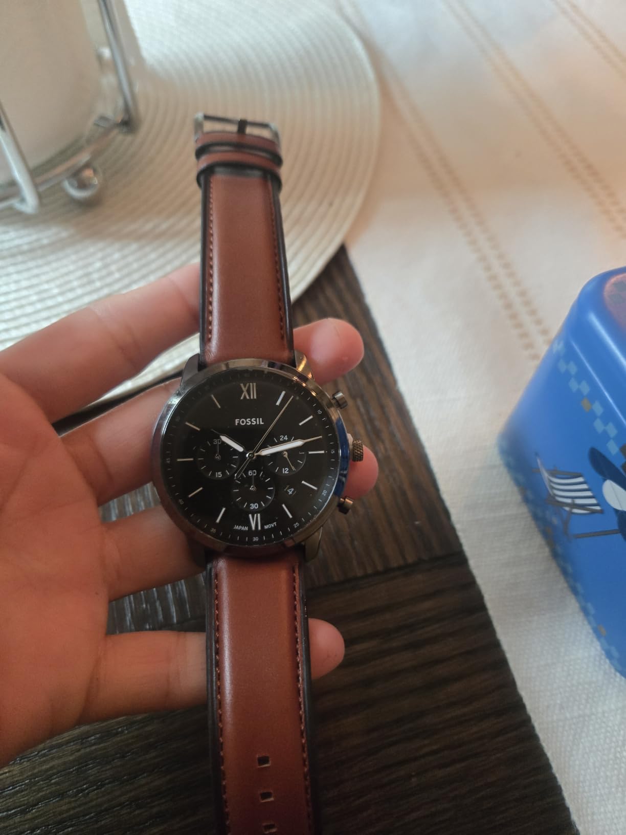 Fossil Men's Watch, Neutra Quartz Stainless Steel Chronograph Watch for Men customer photo 1
