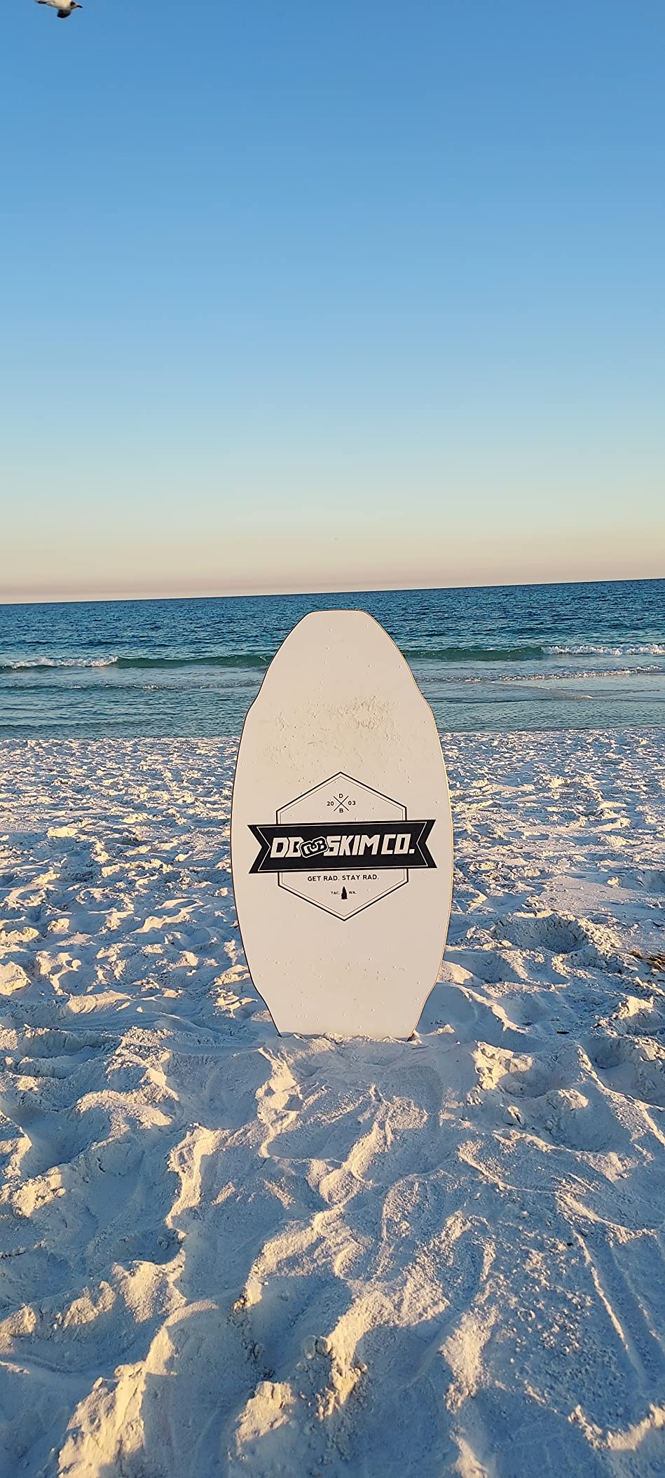 DB Skimboards Proto Plank Skimboard, Maple/Poplar Construction, 3D Rocker Pattern, Durable HPL Top & Bottom, Epoxy Screenprinted Graphic, Made in The USA customer photo 1