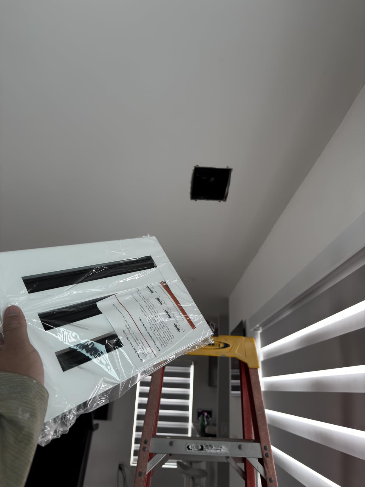 BUILDMART 14x6 White Modern AC Vent Cover - Decorative Air Vent - Standard Linear Slot Diffuser - Register Grille for Ceiling, Walls & Floors - Texas Buildmart customer photo 1
