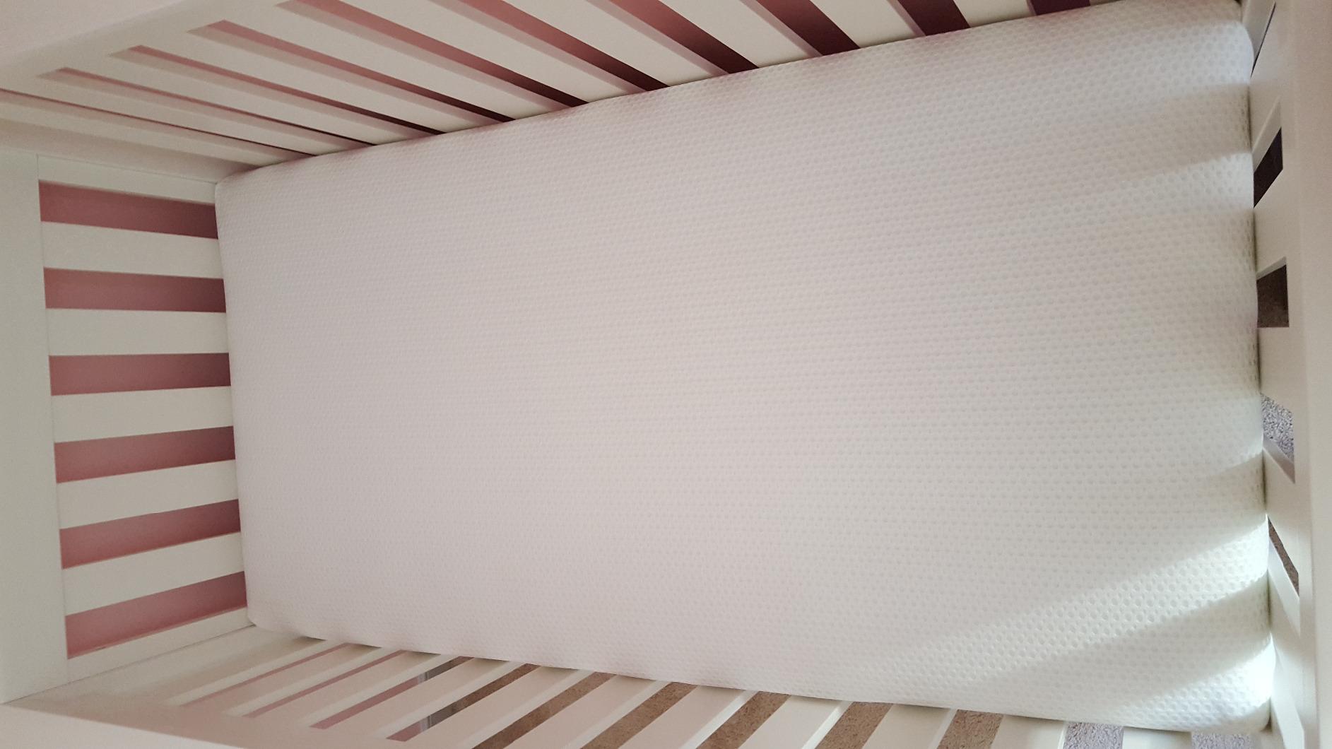 Lullaby Earth Breathe Safe 2-Stage Breathable Crib Mattress - Chemical Free, Dual Firmness Natural Mattress with Removable Washable Protector customer photo 2