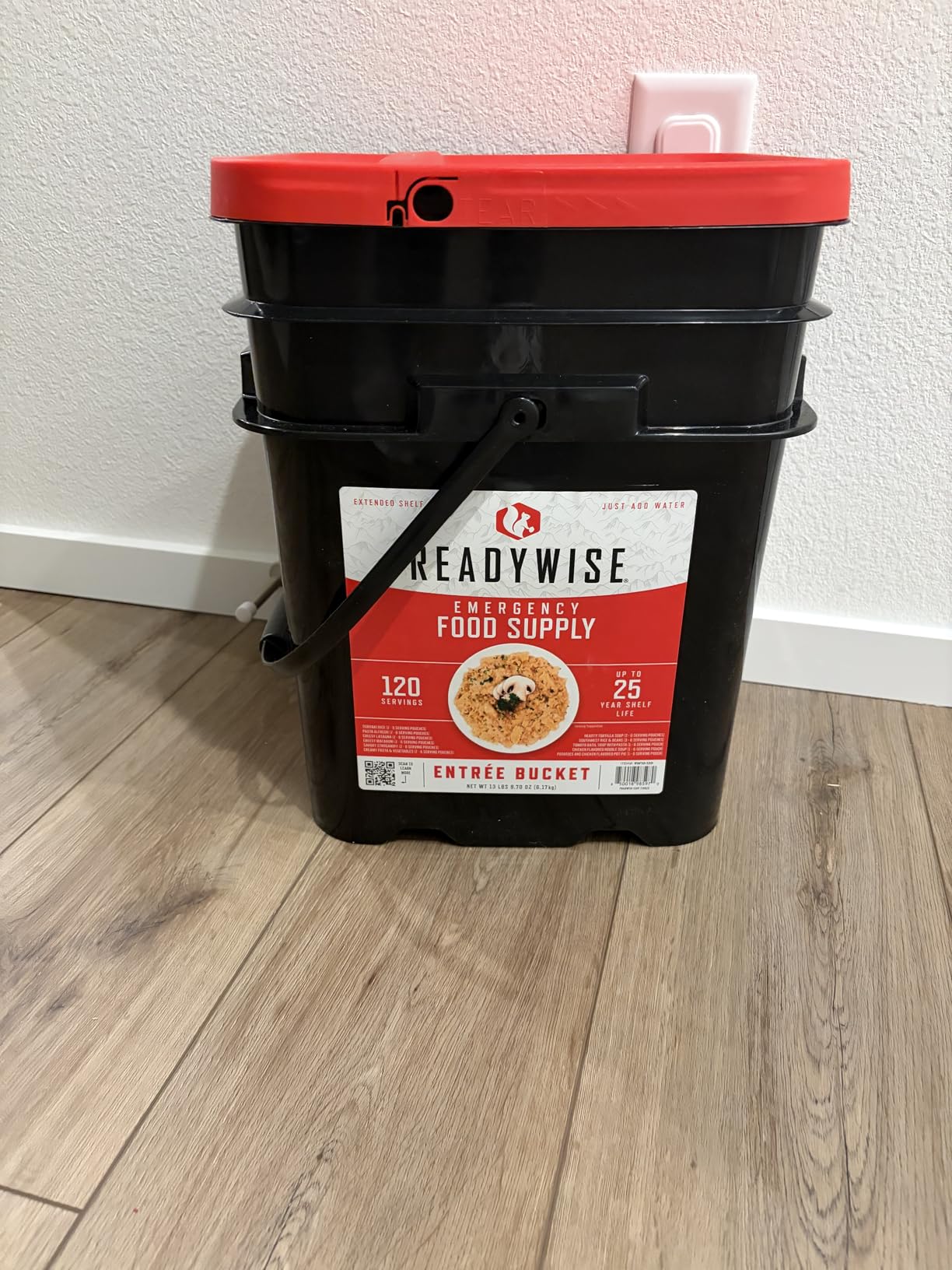 ReadyWise Emergency Food Supply - 90 Servings Organic Bucket, Protein Meals, Dehydrated & Freeze Dried Survival Food for Backpacking, Camping Essentials & Prepping Supplies, up to 25 Year Shelf Life customer photo 2
