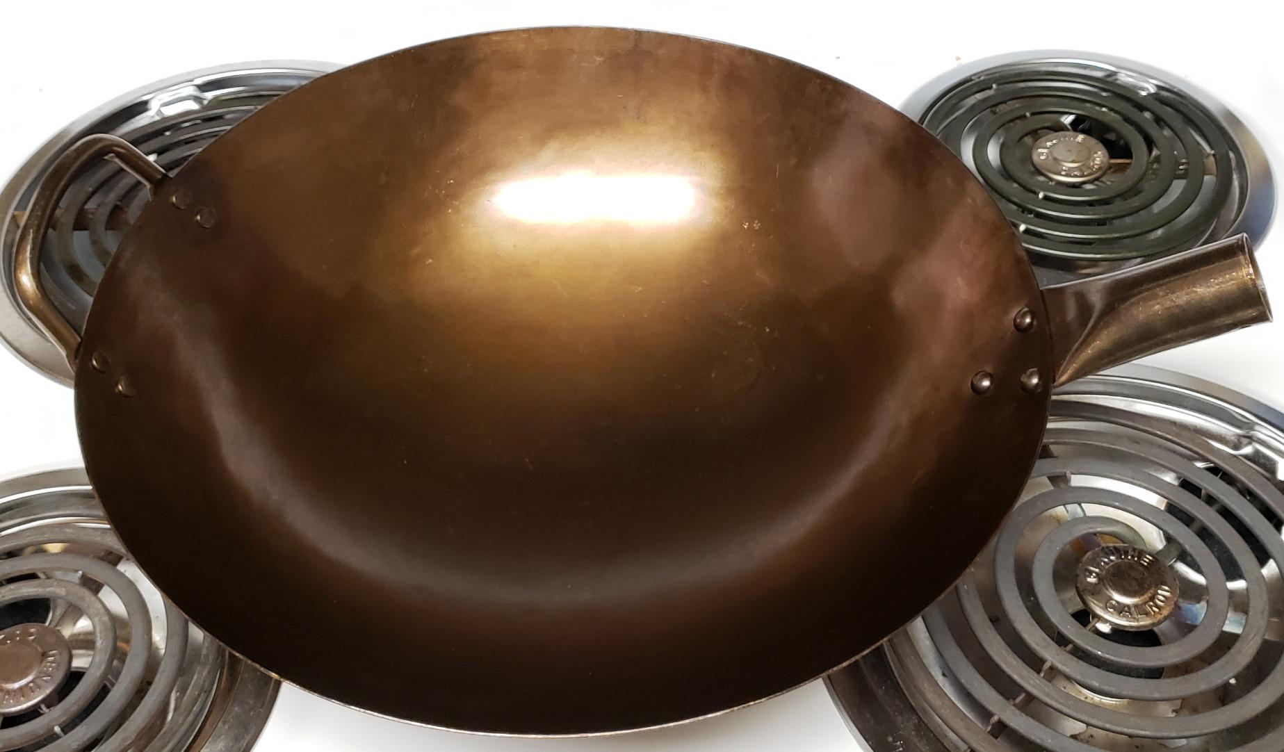 Round Bottom 14-inch Traditional Carbon Steel Wok Pan - Authentic Hand Hammered Woks and Stir Fry Pans - Pow Wok with no chemical coating customer photo 1