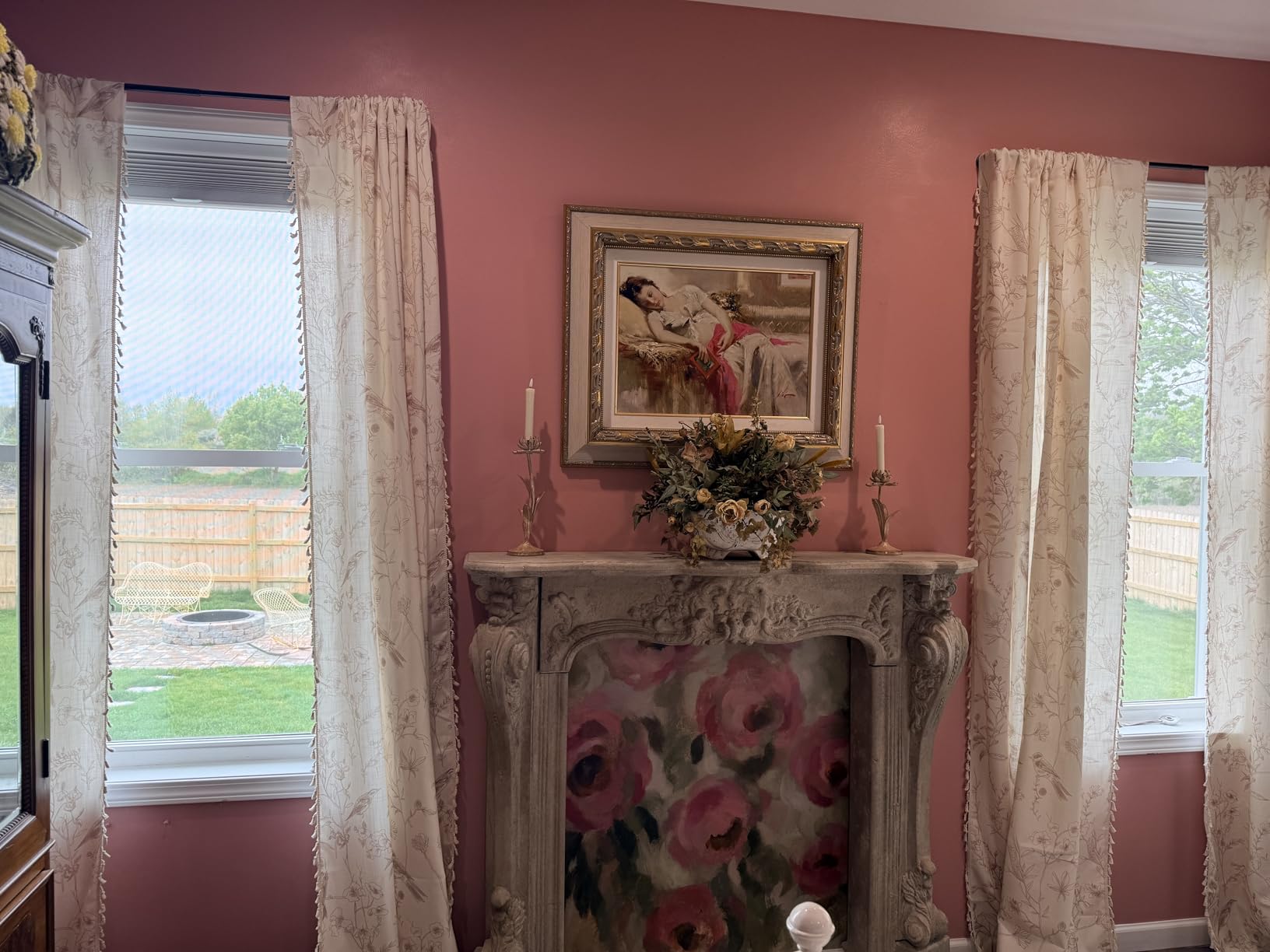 Decorative Wood Fireplace Mantel customer photo 1