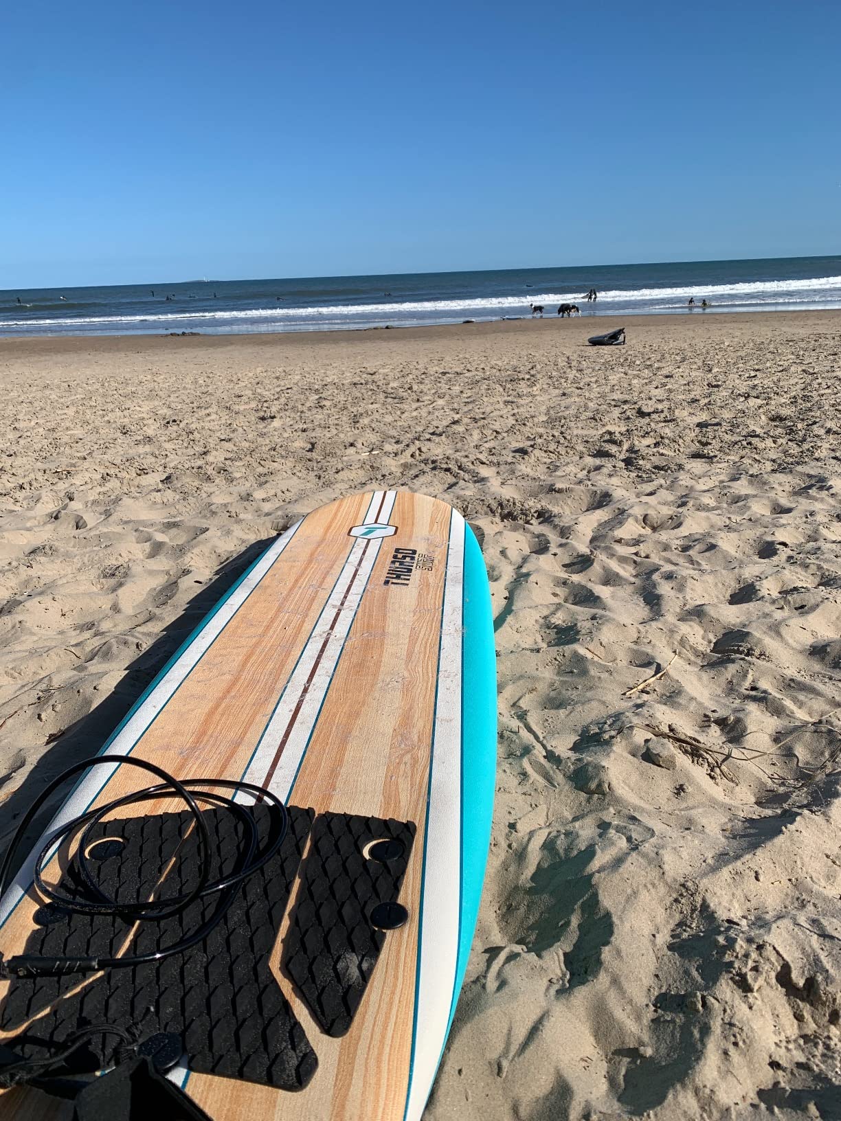 Thurso Surf 7/8 ft Soft Top Foam Beginner Surfboard for Adults and Kids Perfect Longboard for Surfing Beach Fun and Water Sports Lightweight and Durable Modern Design for All Levels of Surfers customer photo 1