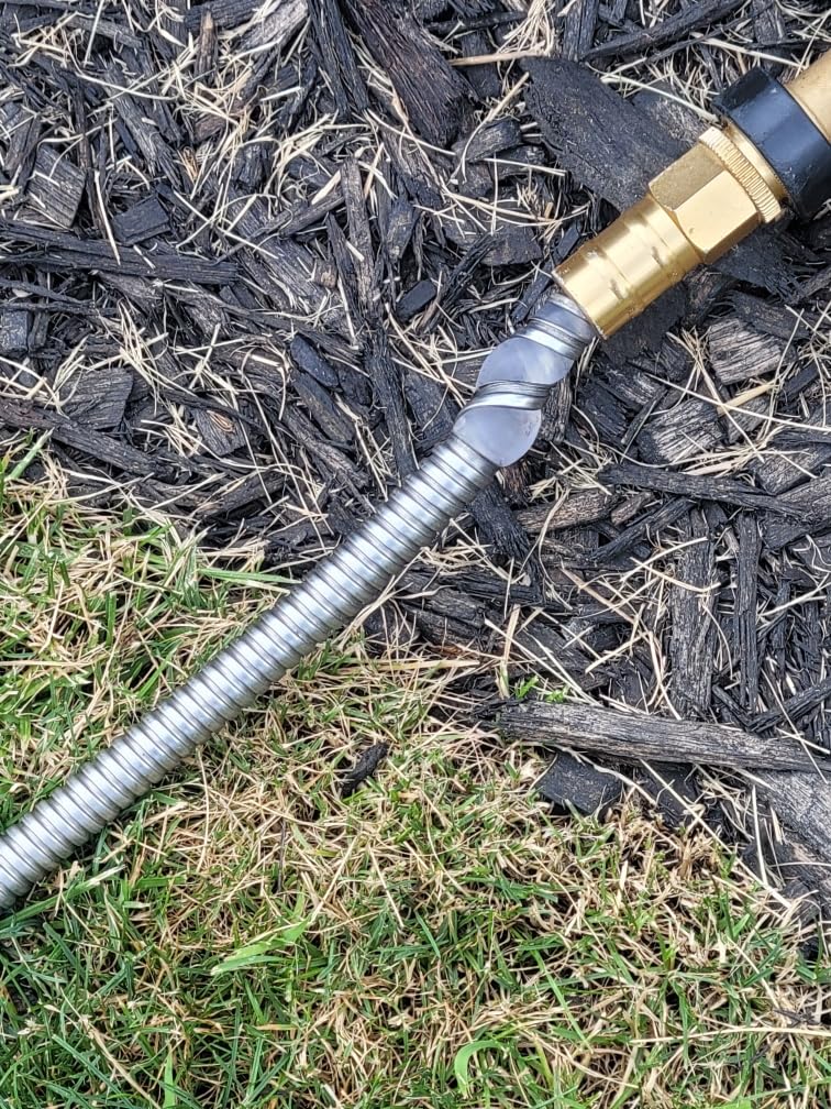 Tardigrade Metal Garden Hose 50 FT, Heavy Duty 304 Stainless Steel Water Hoses, Unmatched Durability, Flexible, No Kink & Tangle, Lightweight, Pet & Rust Proof for Outdoor Lawn Yard customer photo 1